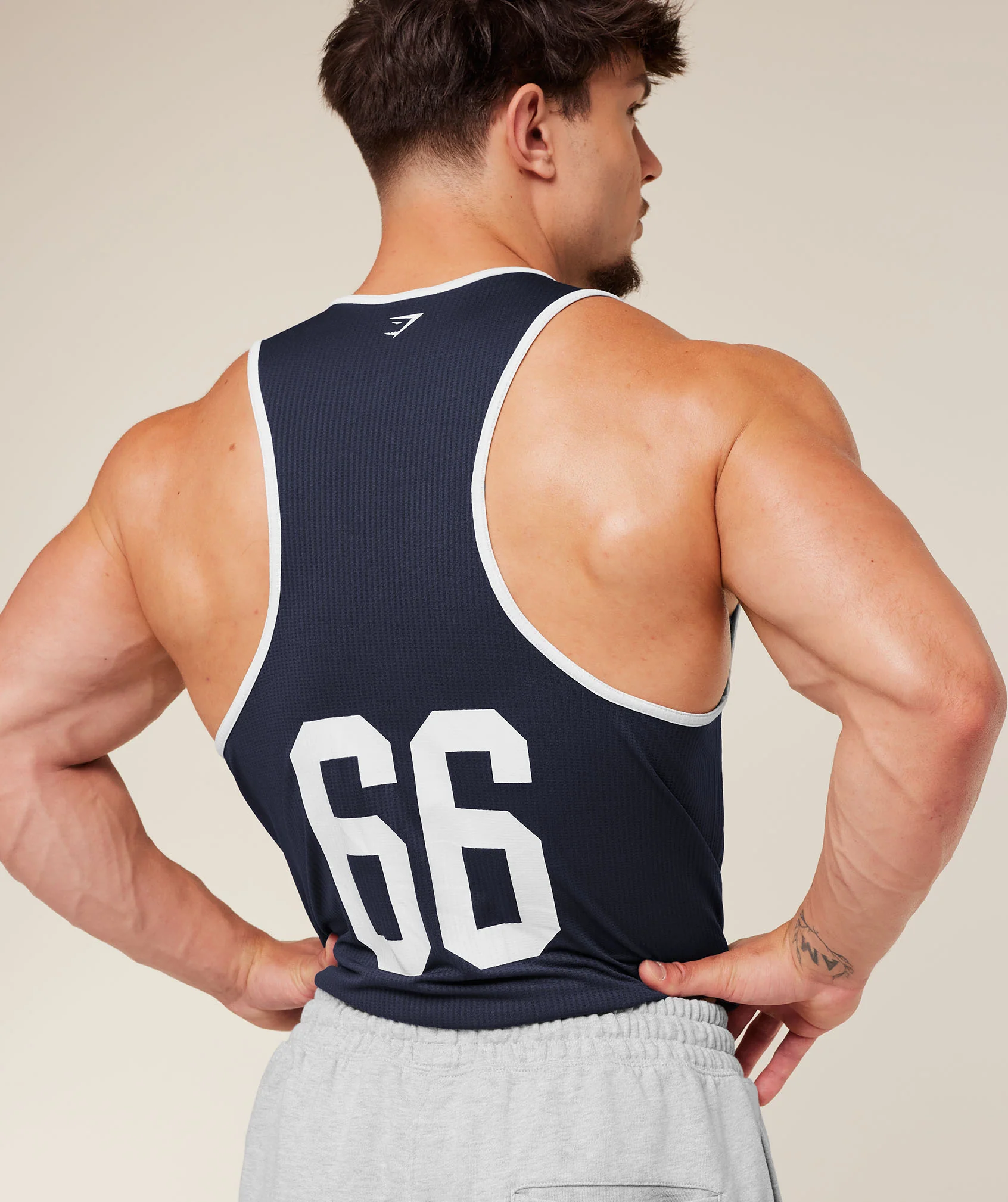 Gymshark Collegiate Tech Tank - Heavy Blue - Image 5