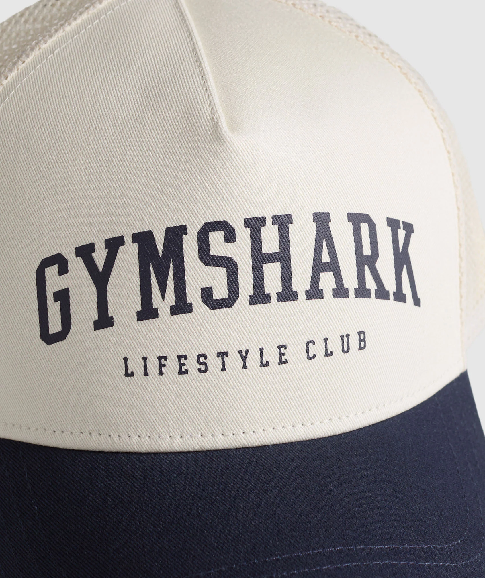 Gymshark Collegiate Trucker - Oat White/Heavy Blue - Image 3