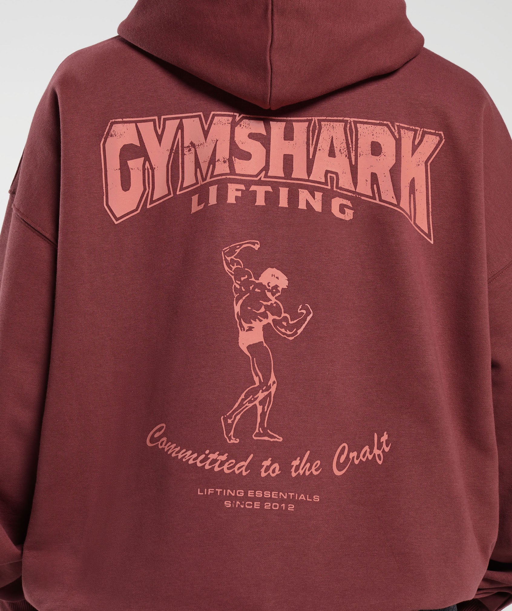 Gymshark Committed To The Craft Hoodie - Red - Image 3