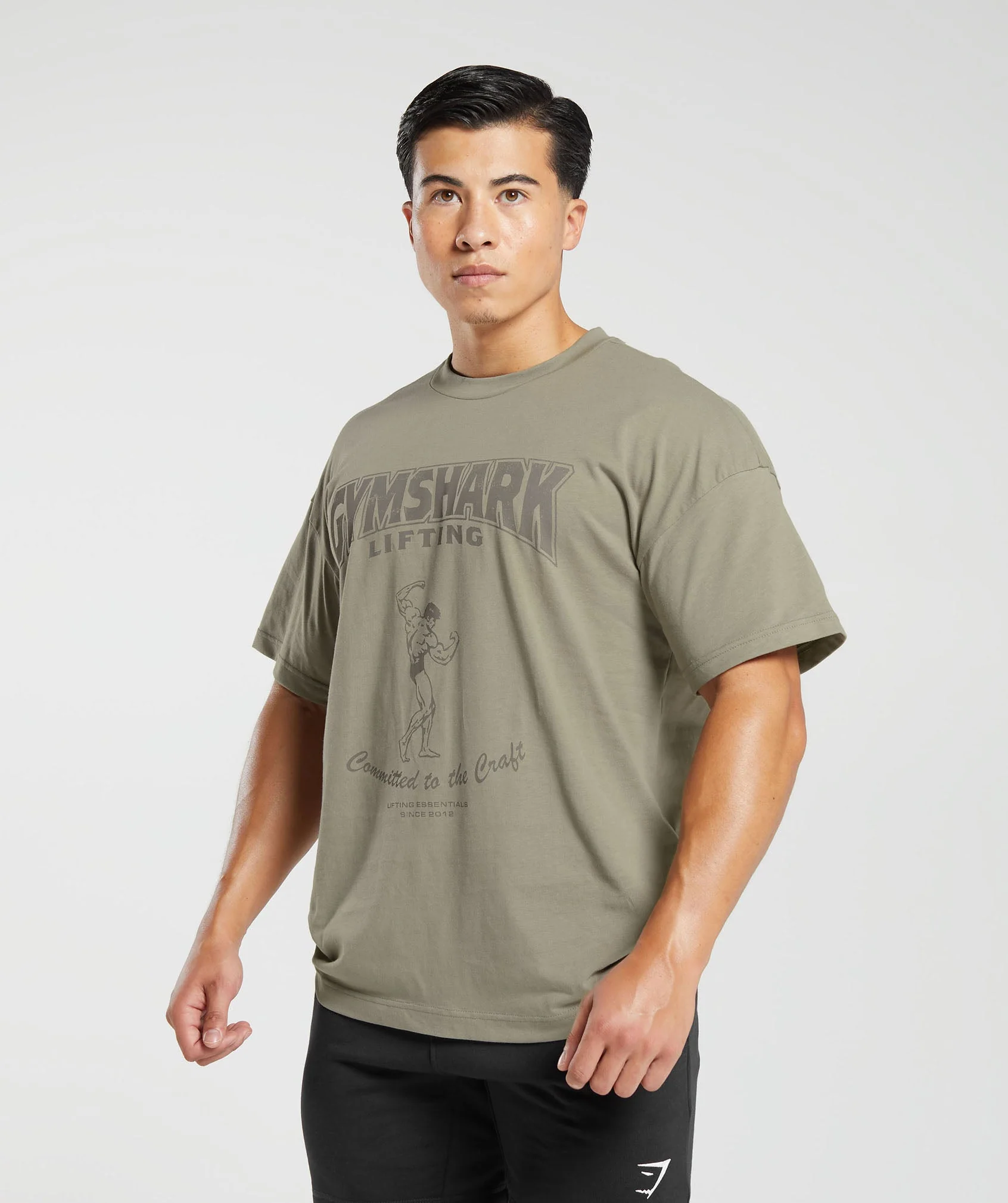 Gymshark Committed to the Craft T-Shirt - Linen Brown - Image 3