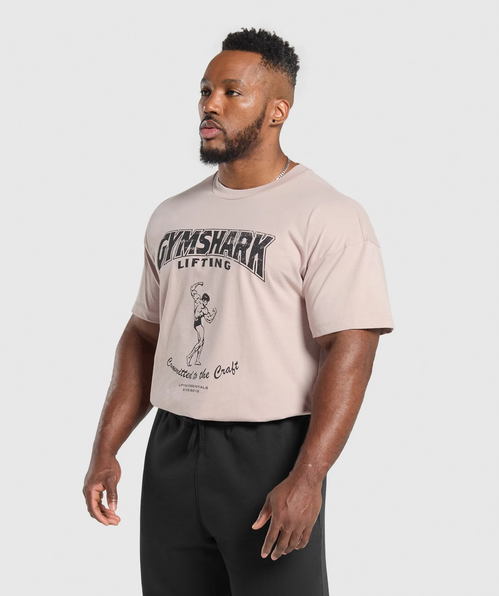 Gymshark Committed to the Craft T-Shirt - Muted Pink - Image 6
