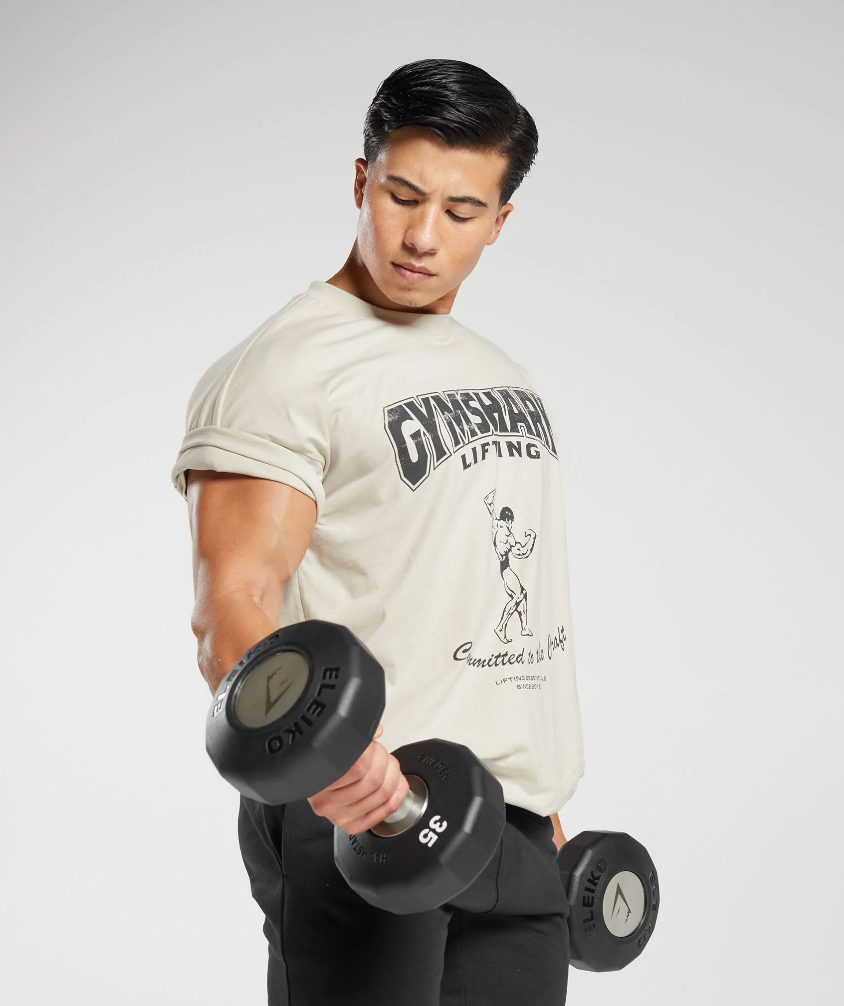 Gymshark Committed to the Craft T-Shirt - Pebble Grey - Image 4