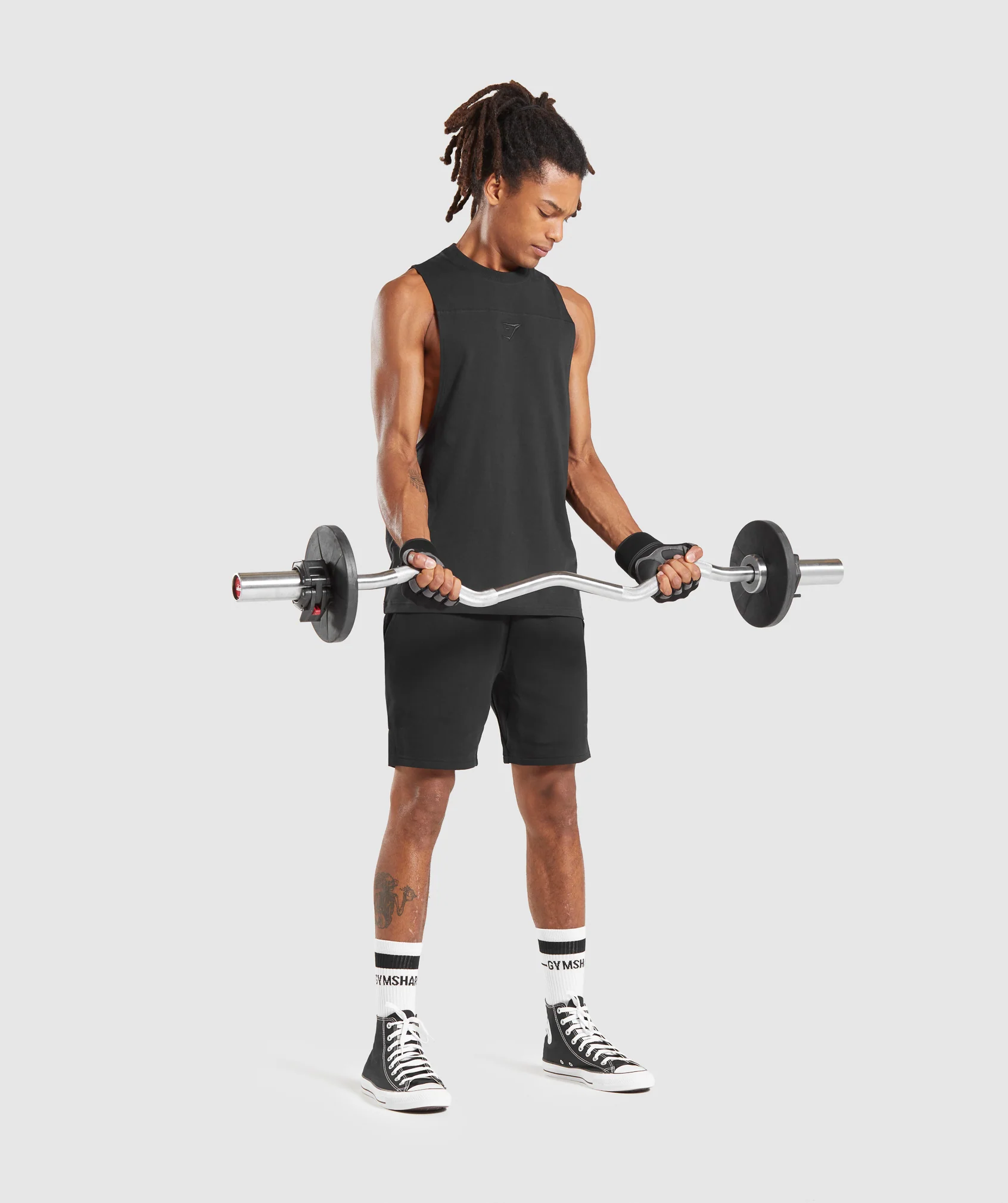 Gymshark Compound Drop Arm Tank - Black - Image 4