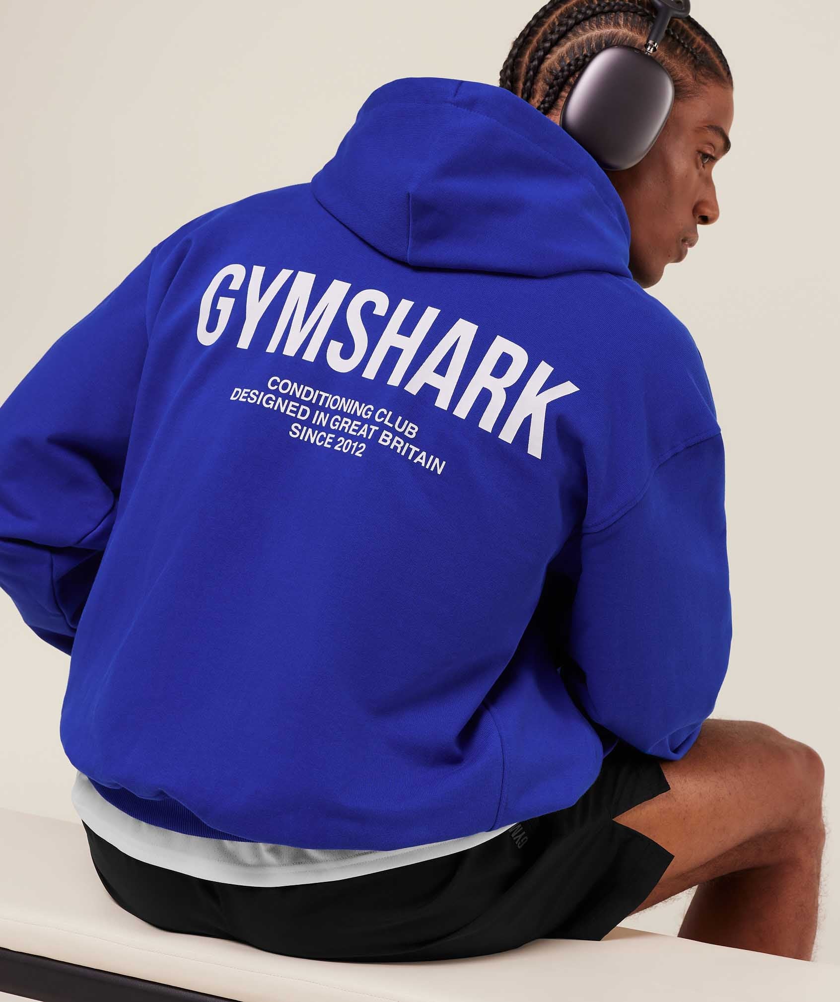 Gymshark Conditioning Club Hoodie - Athletic Blue - Image 5