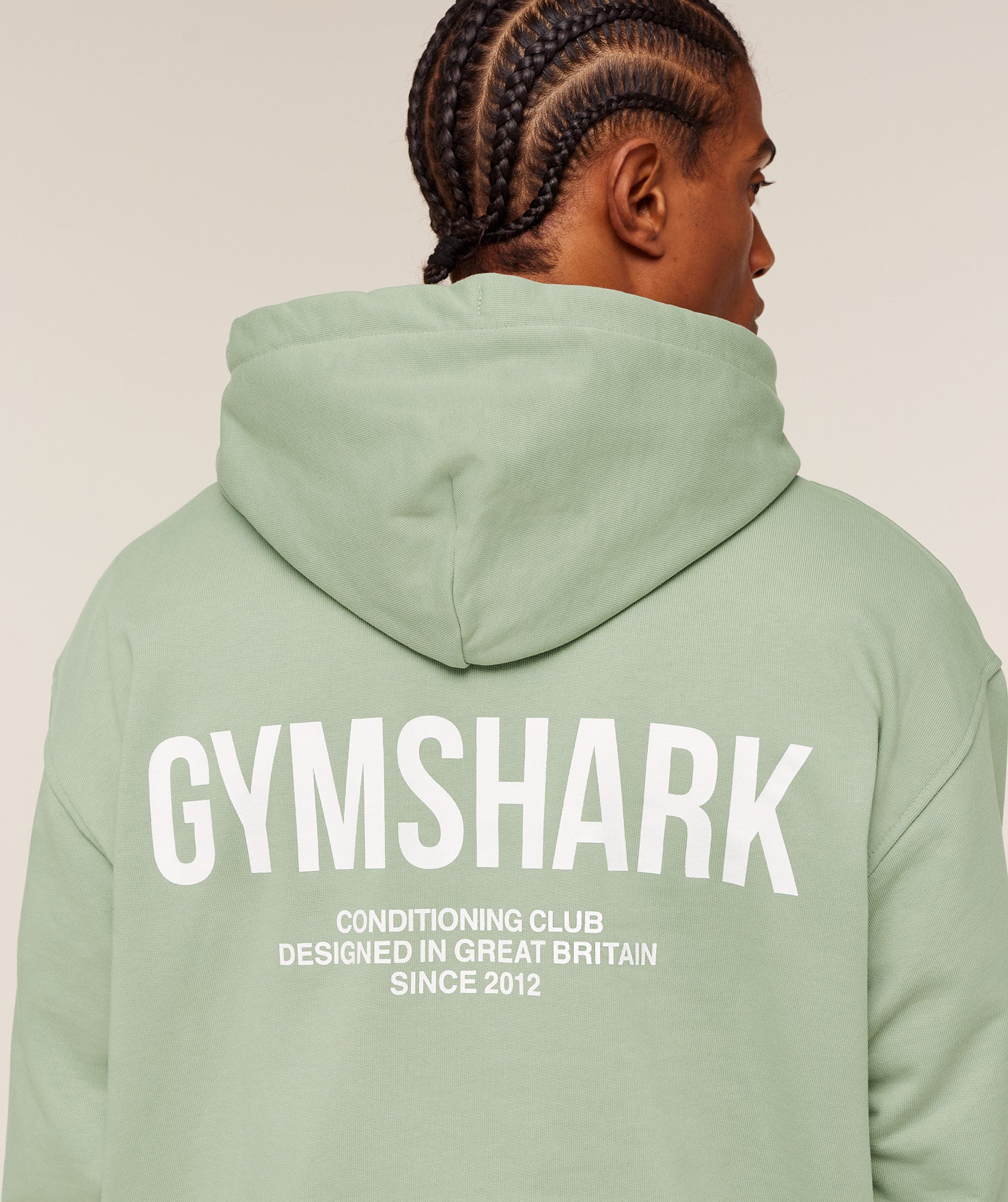 Gymshark Conditioning Club Hoodie - GS HAZE GREEN/GS WHITE - Image 5