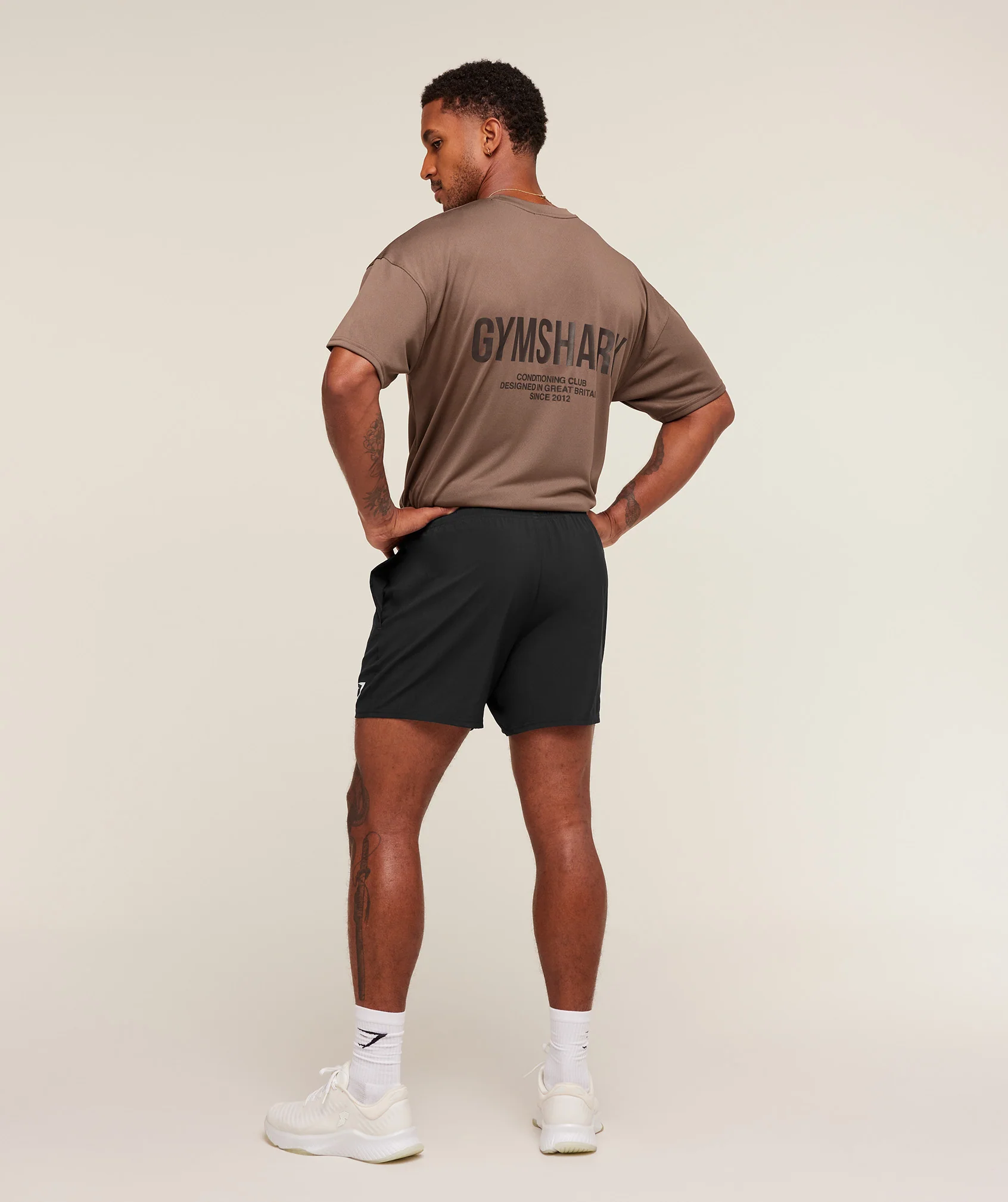 Gymshark Conditioning Club Oversized T-Shirt - Soft Brown/Archive Brown - Image 4