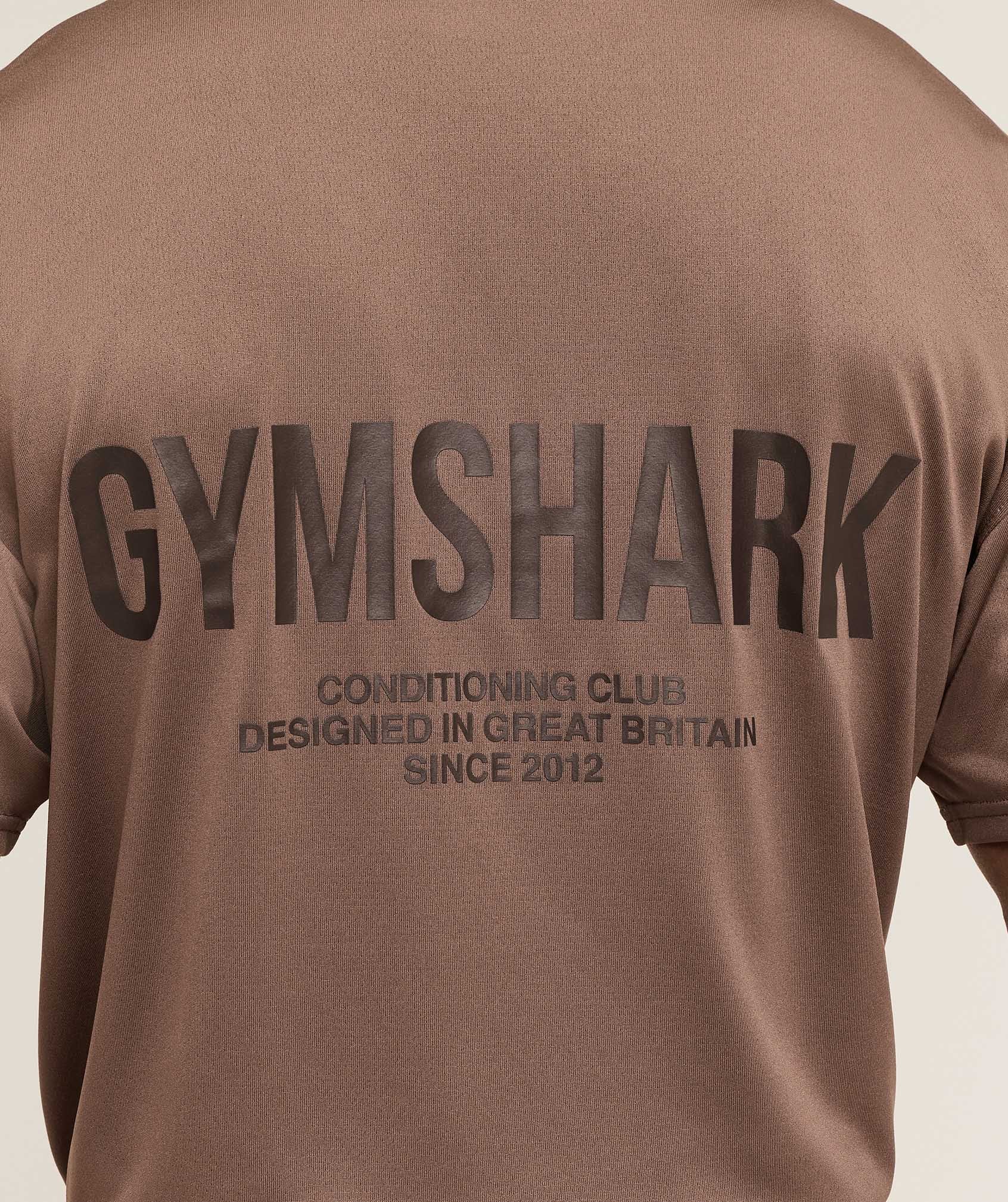Gymshark Conditioning Club Oversized T-Shirt - Soft Brown/Archive Brown - Image 5