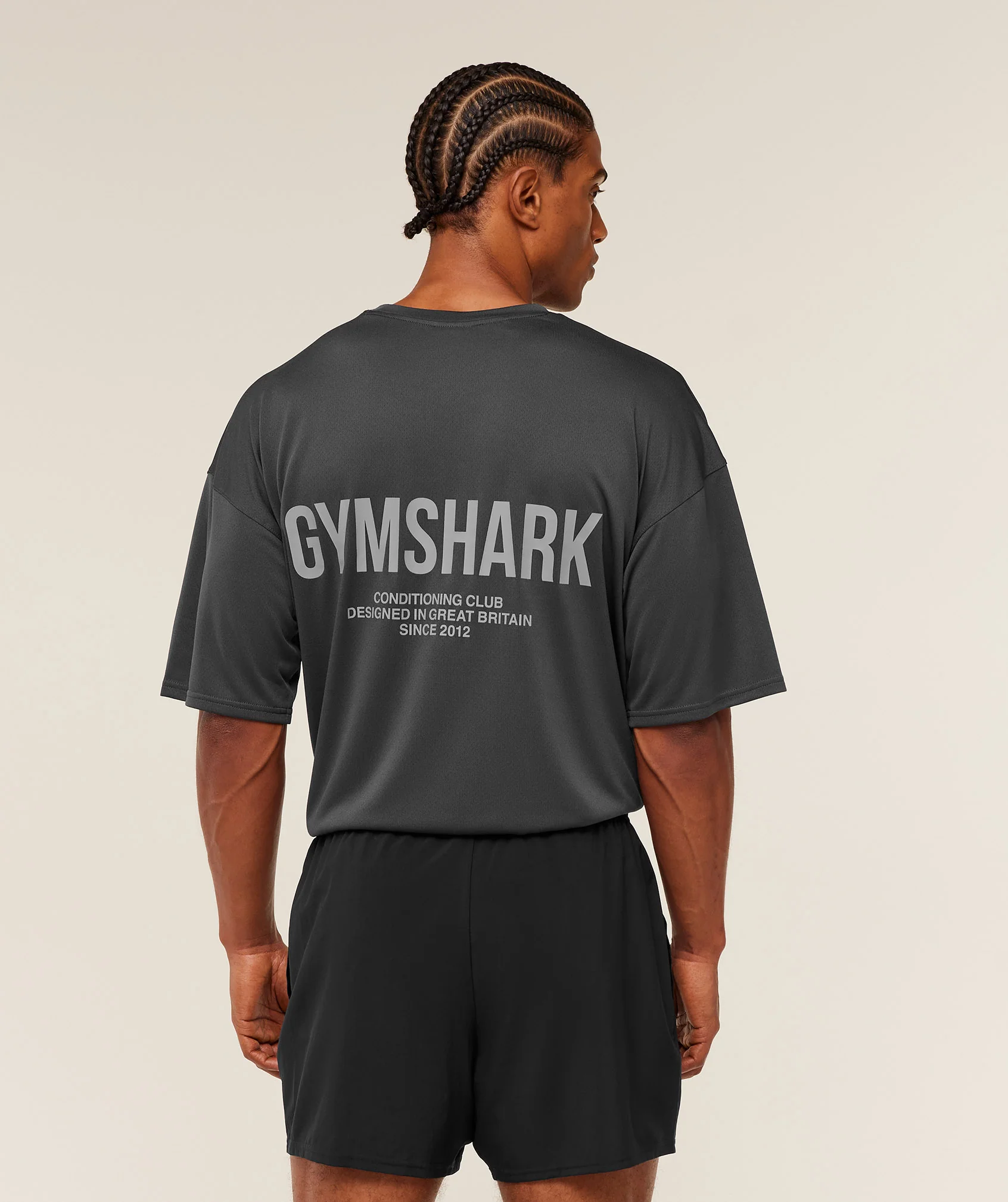 Gymshark Conditioning Club Oversized T-Shirt - Grey/Smokey Grey - Image 2