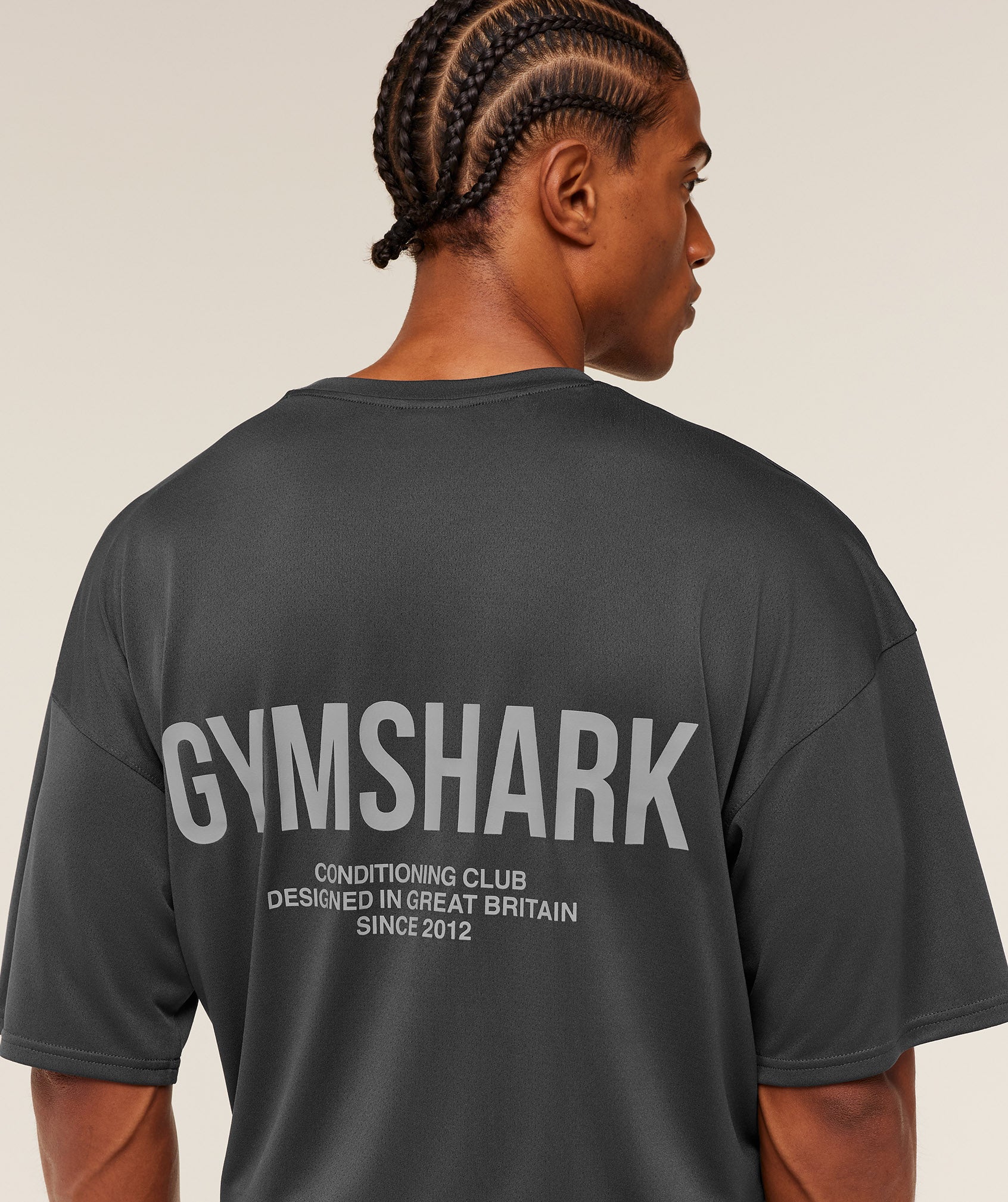 Gymshark Conditioning Club Oversized T-Shirt - Grey/Smokey Grey - Image 5
