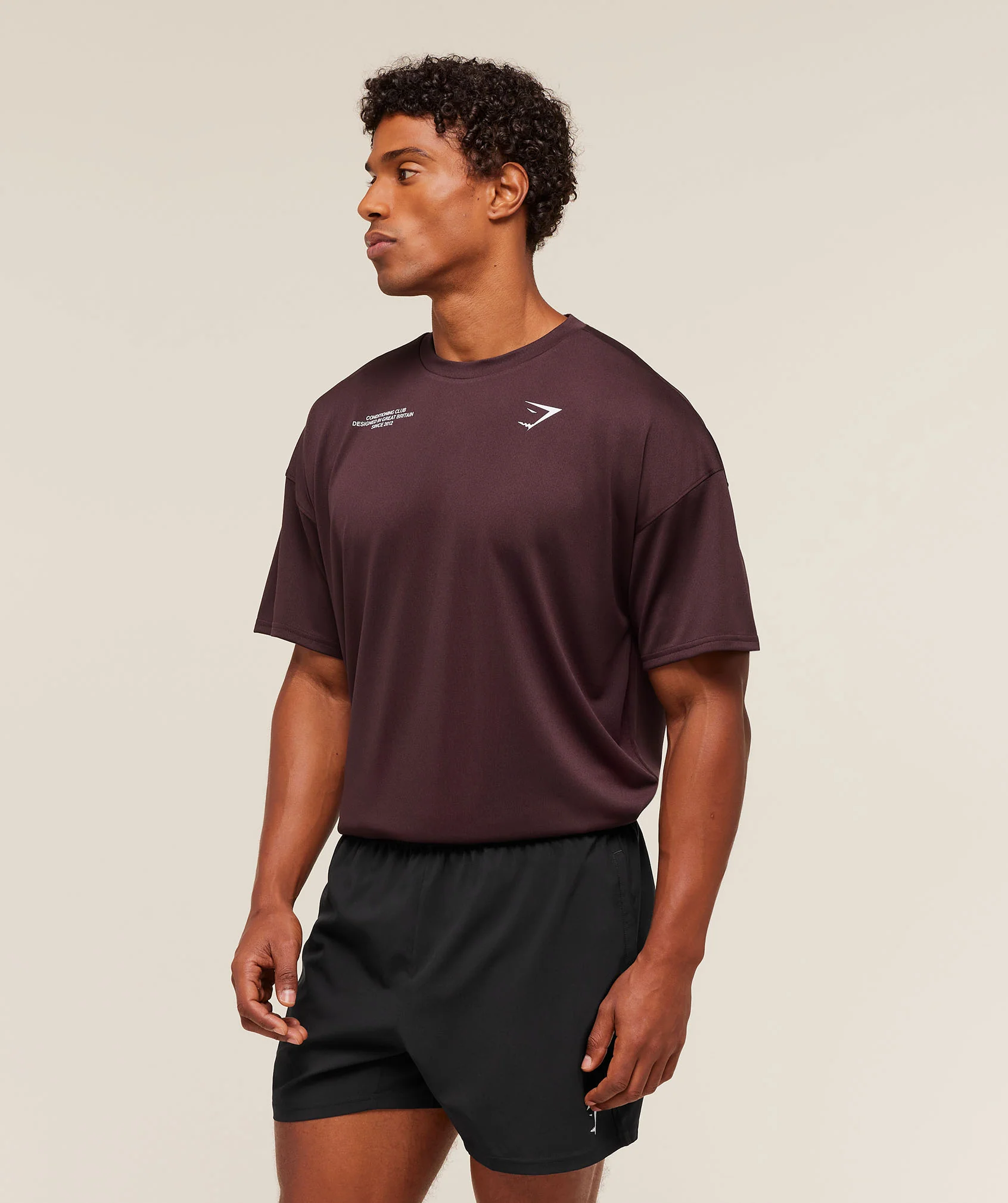 Gymshark Conditioning Club Oversized T-Shirt - Cherry Purple - Image 2