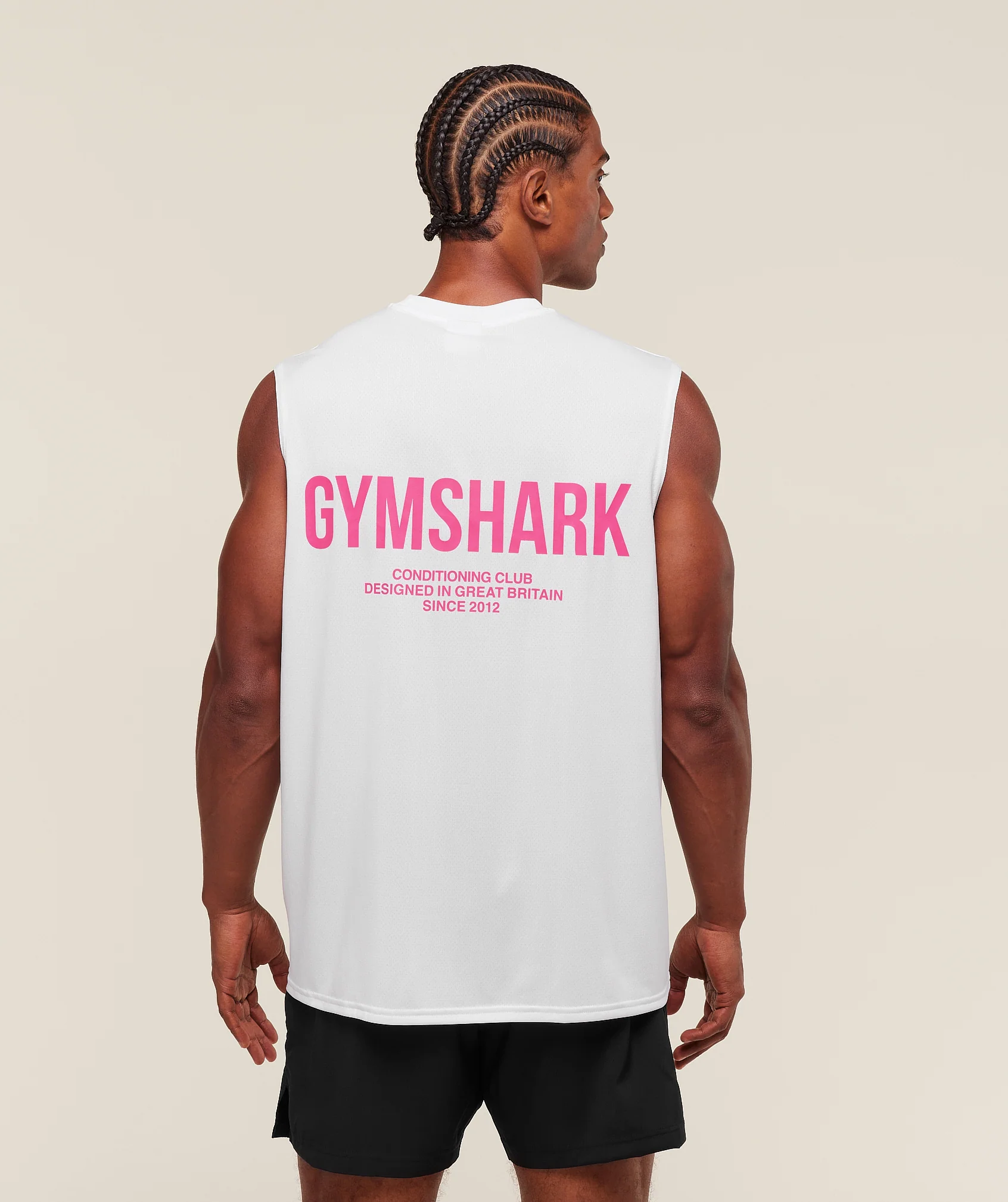 Gymshark Conditioning Club Tank - White/Energy Pink - Image 2