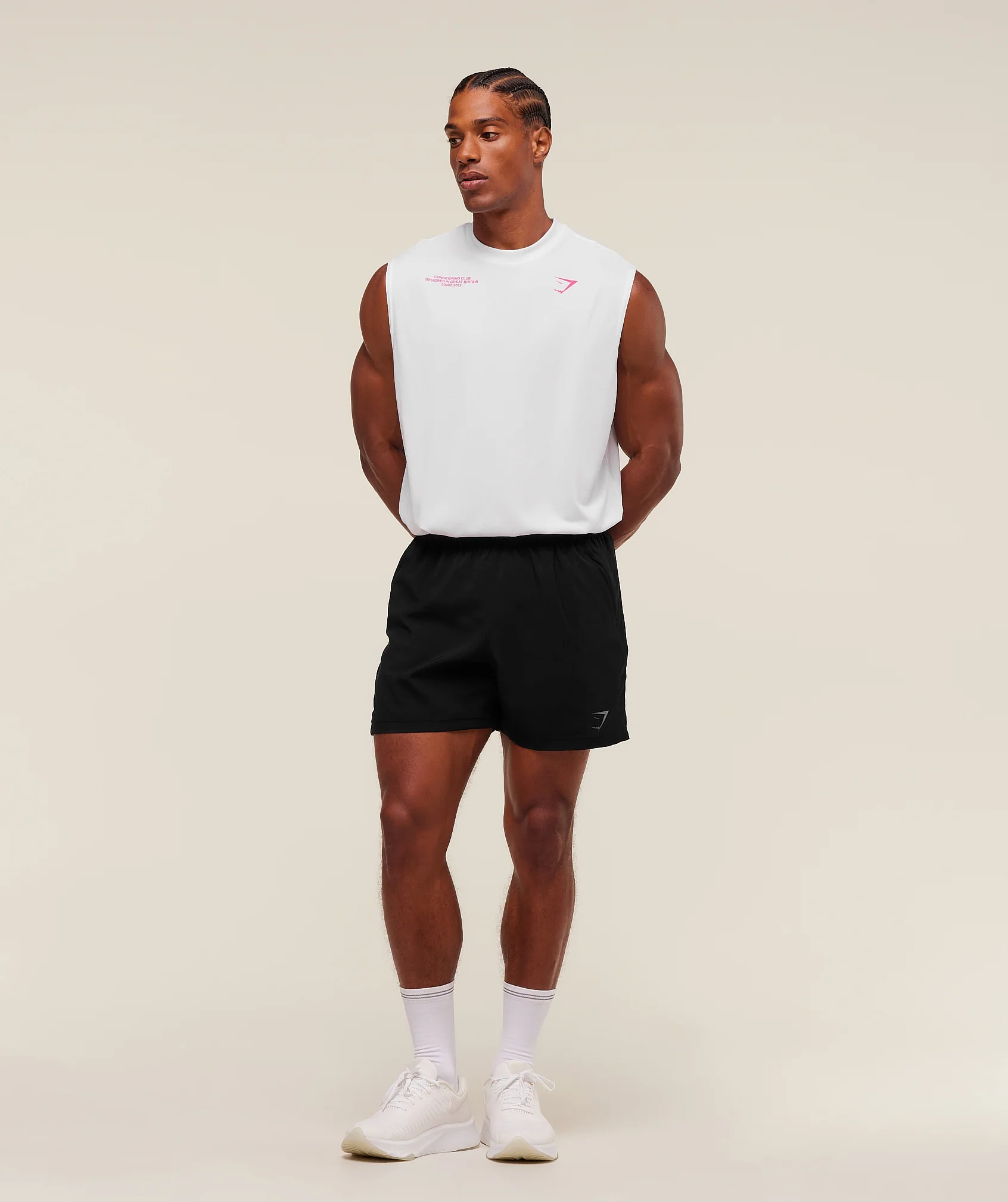 Gymshark Conditioning Club Tank - White/Energy Pink - Image 4