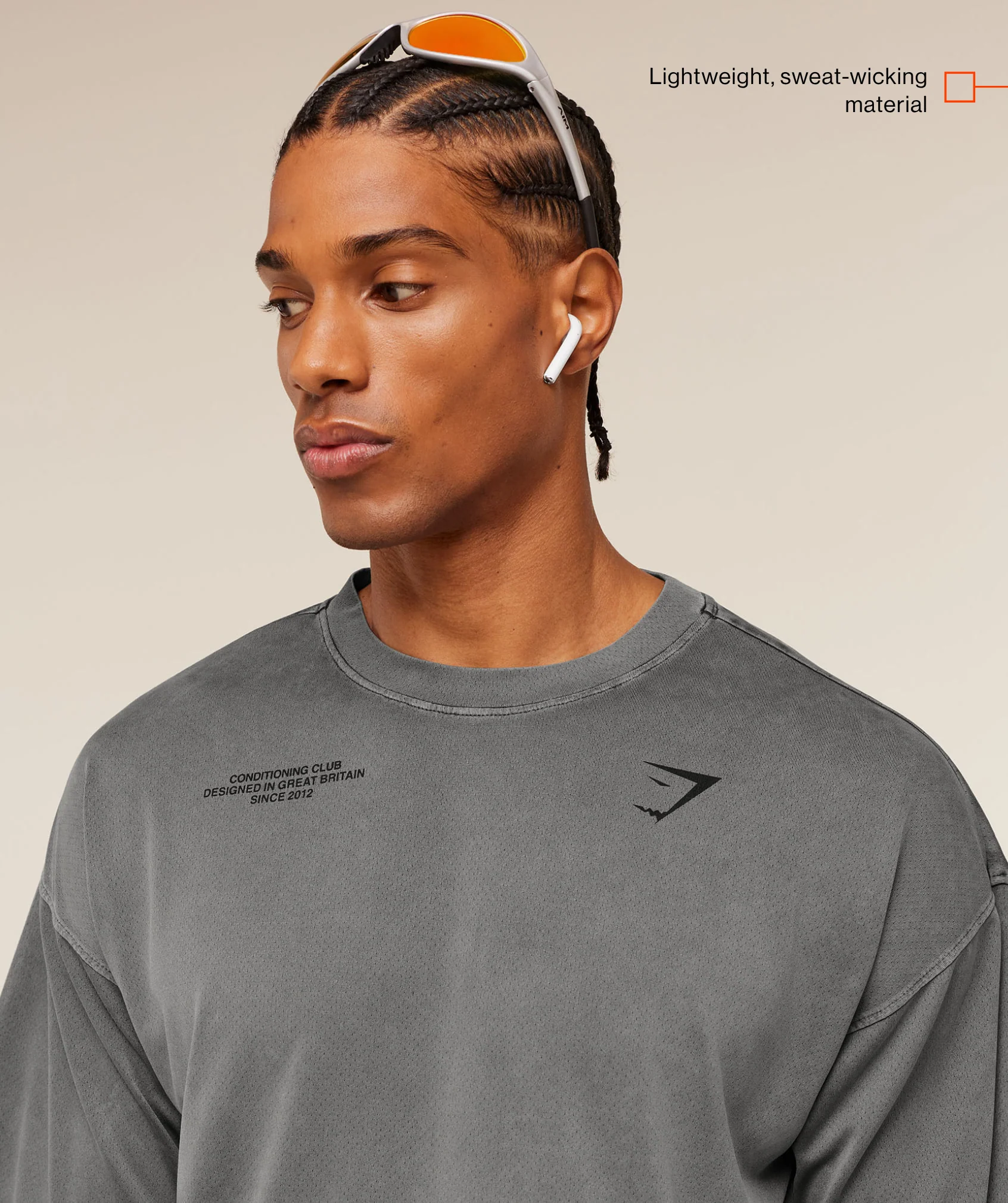Gymshark Conditioning Club Washed T-Shirt - Black/Wash - Image 2