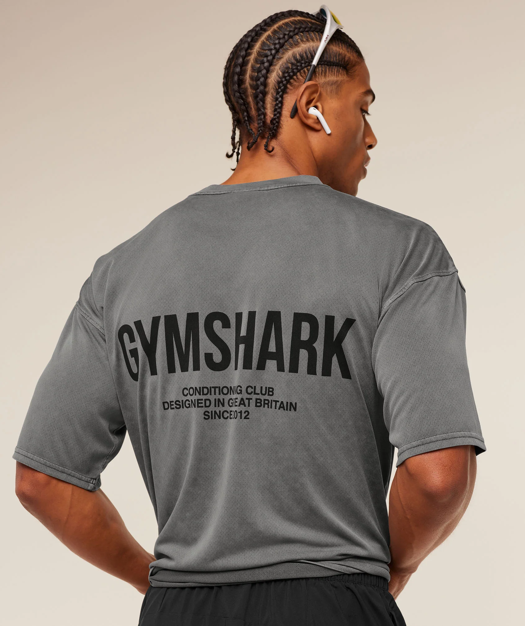Gymshark Conditioning Club Washed T-Shirt - Black/Wash - Image 6