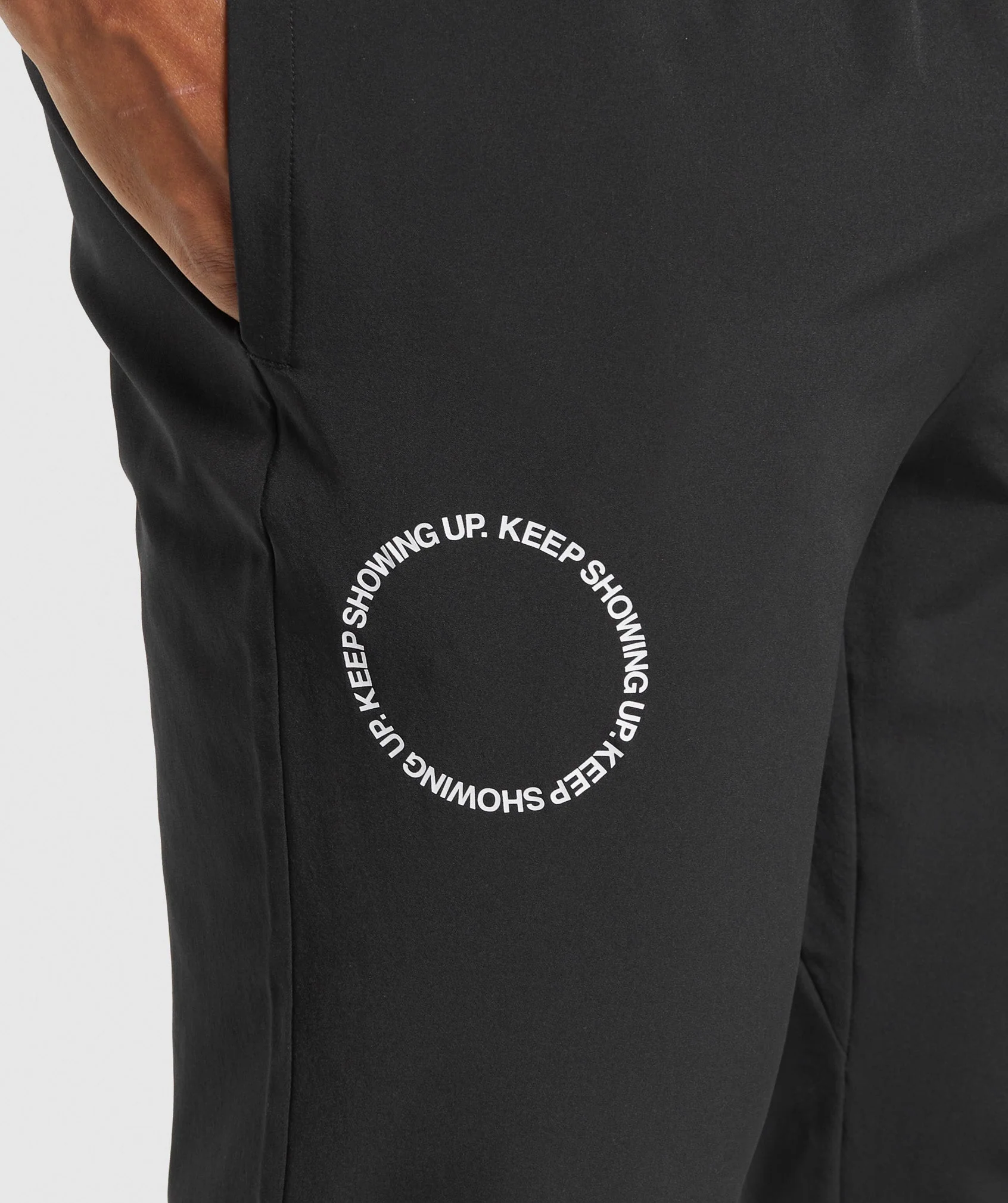 Gymshark Keep Showing Up Joggers - Black - Image 2