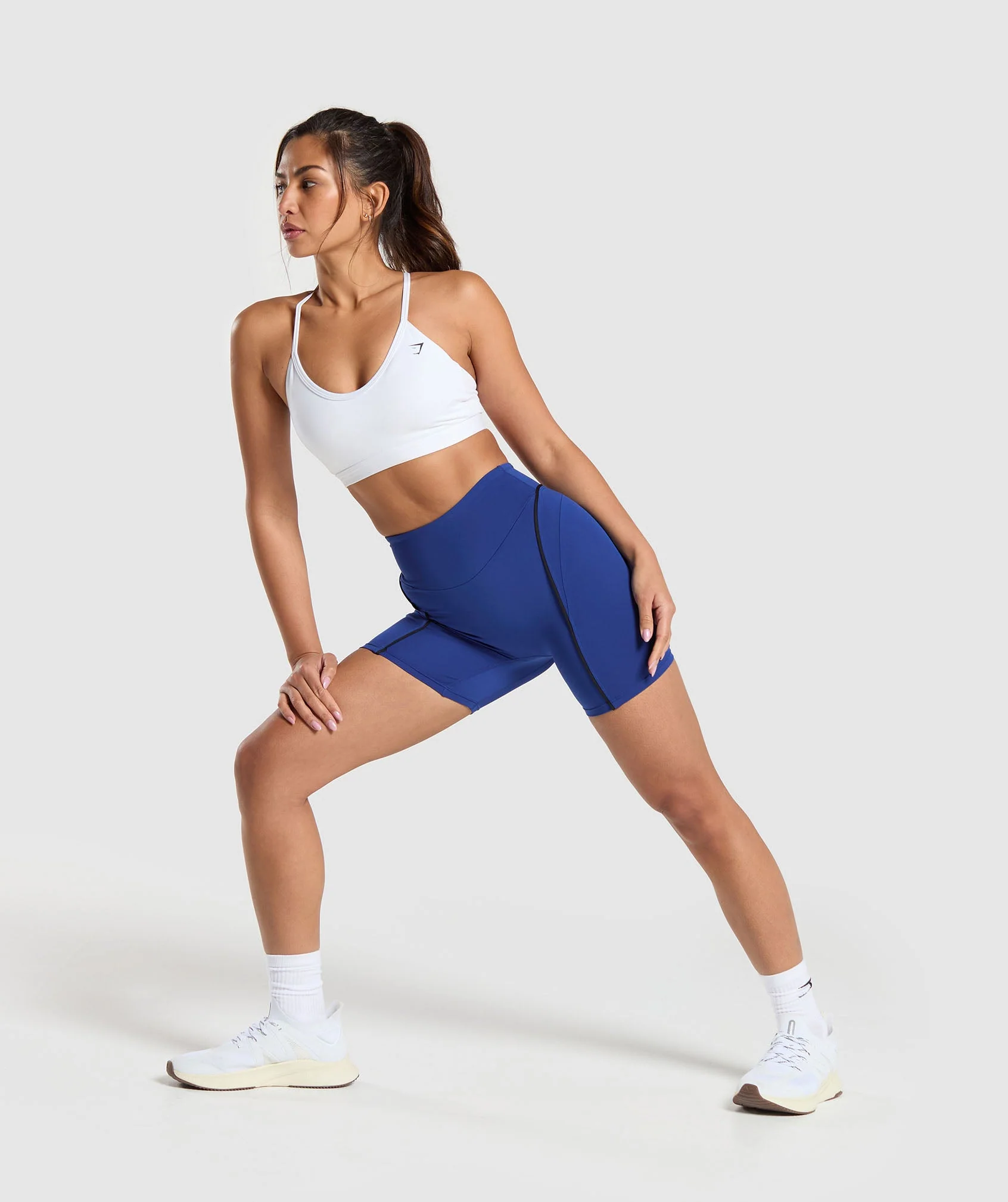 Gymshark Contour Shorts - Wave Blue/Black - Image 4