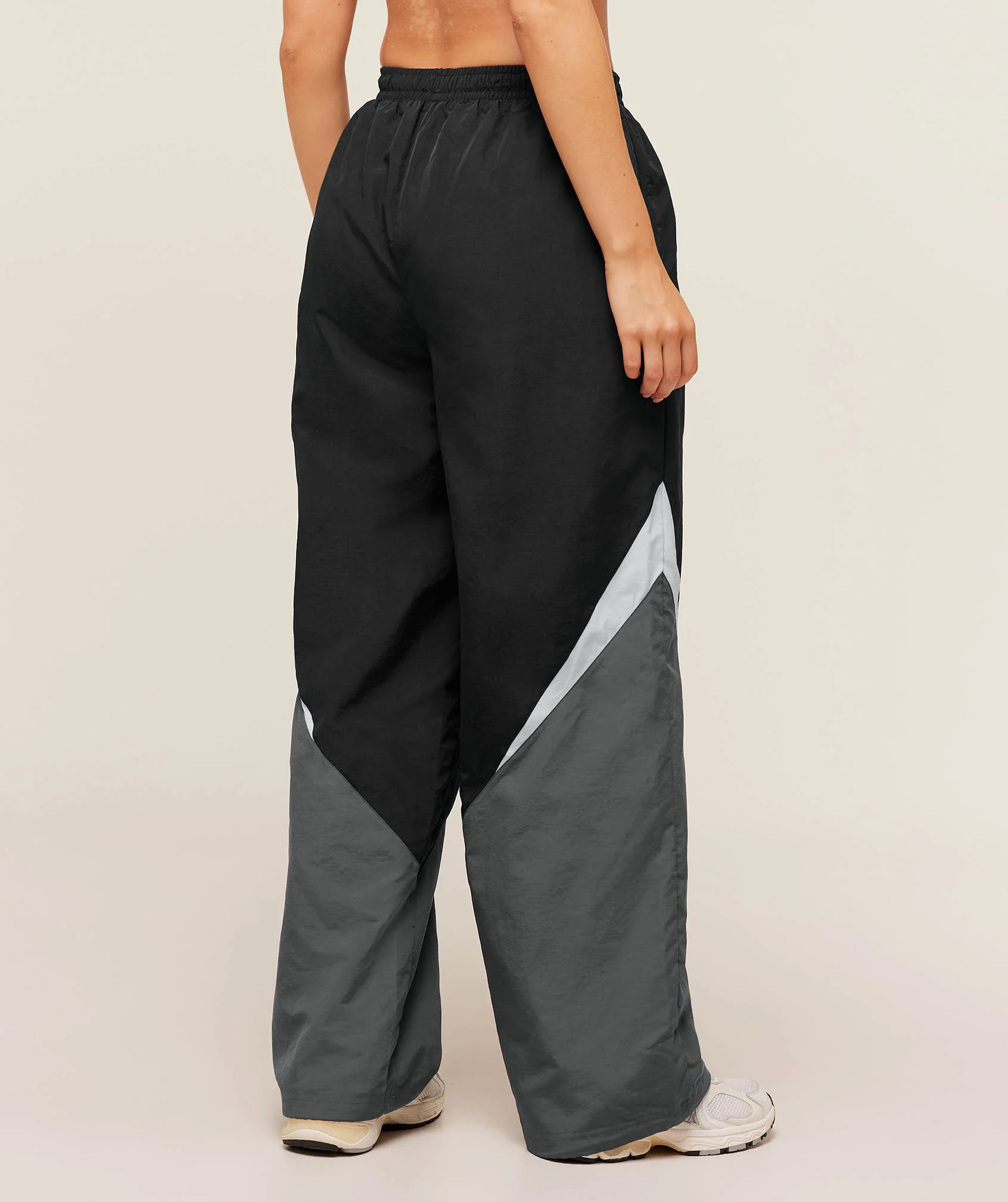 Gymshark Contrast Track Pants - Black/Graphite Grey/Oat White - Image 2
