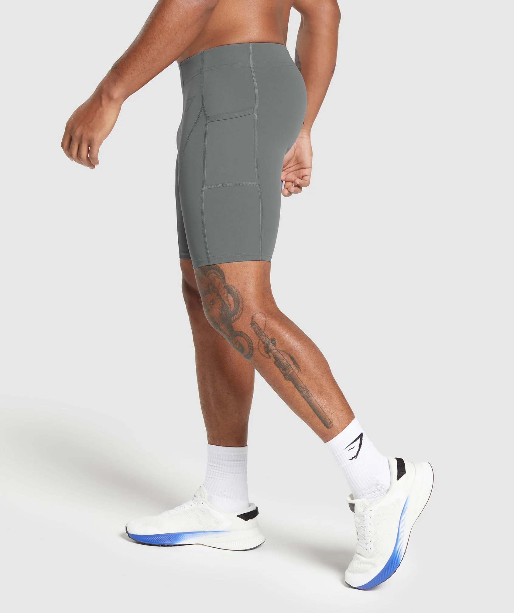 Gymshark Control Baselayer Shorts - Pitch Grey - Image 3