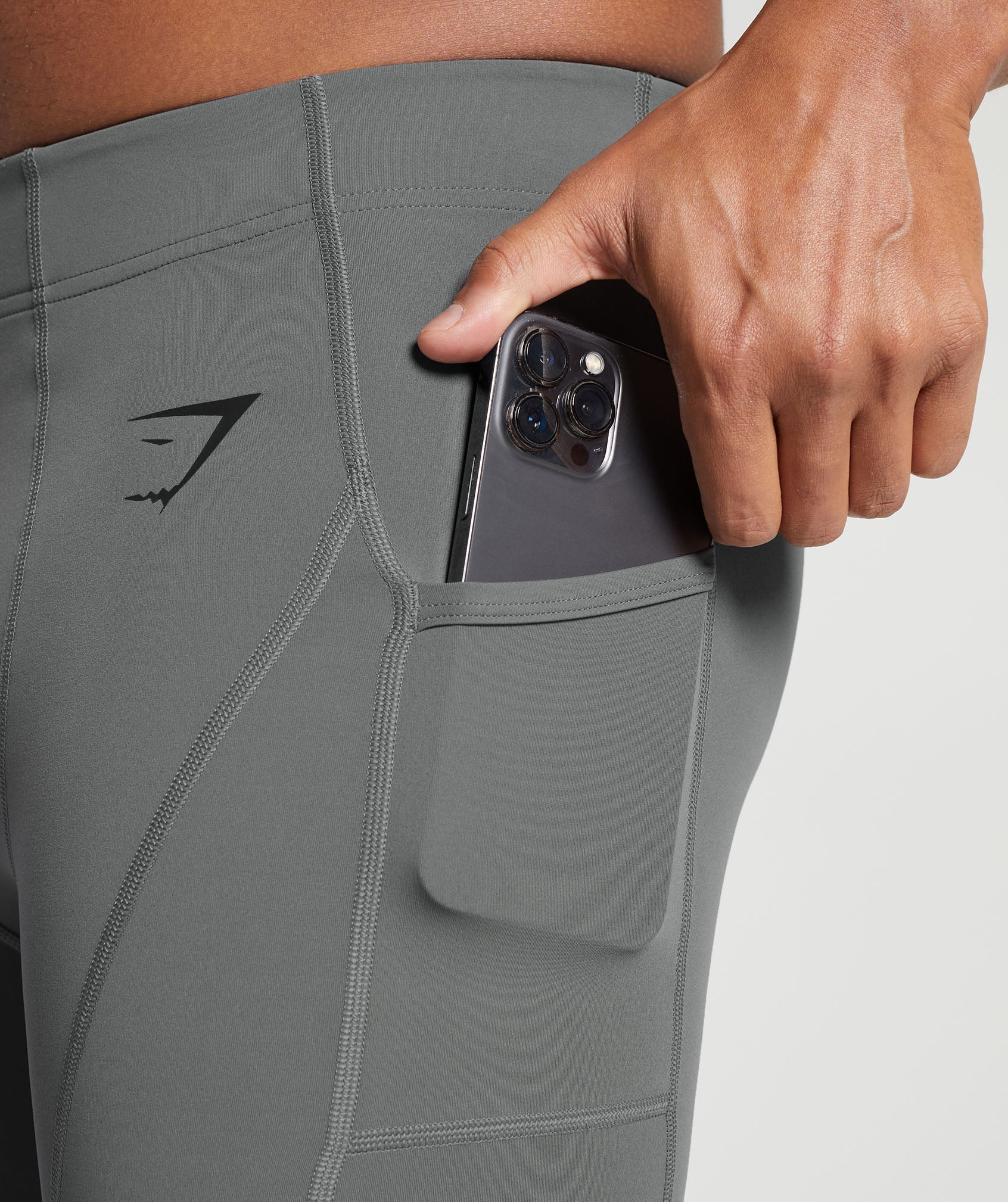 Gymshark Control Baselayer Shorts - Pitch Grey - Image 5