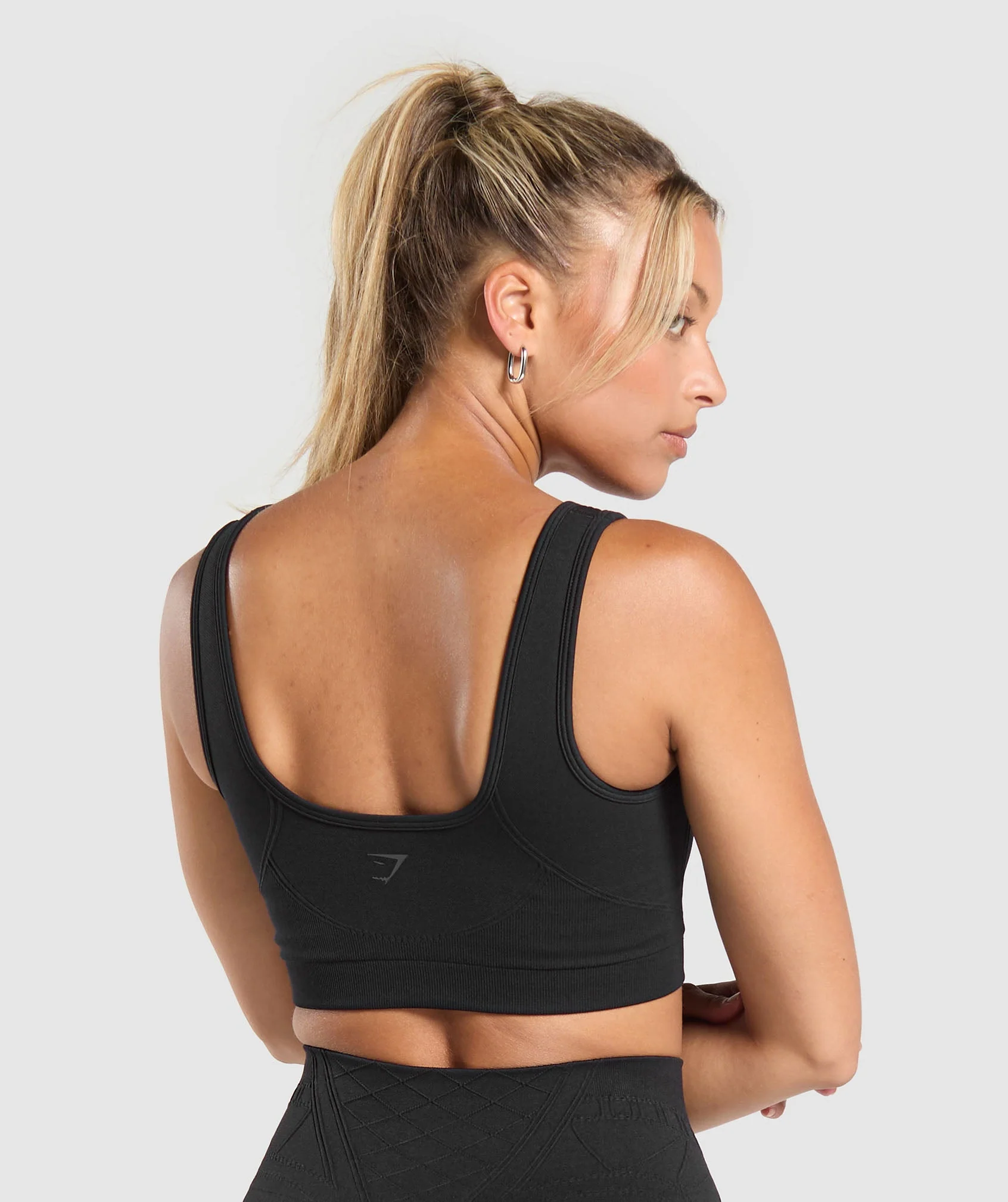 Gymshark Corset Seamless Sports Bra - Black - Image 2
