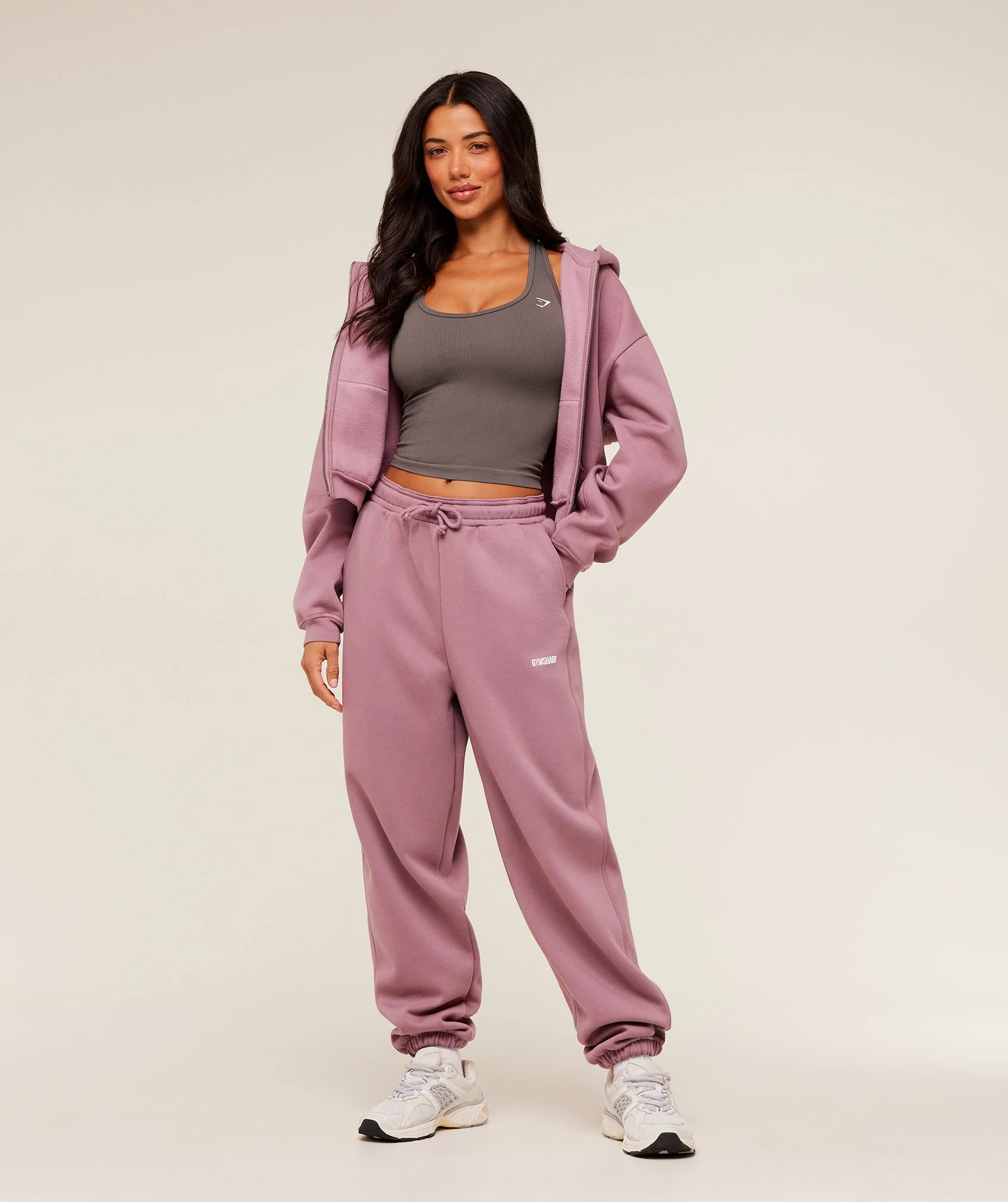 Gymshark Cosy Luxe Cuffed Joggers - Calm Pink - Image 4