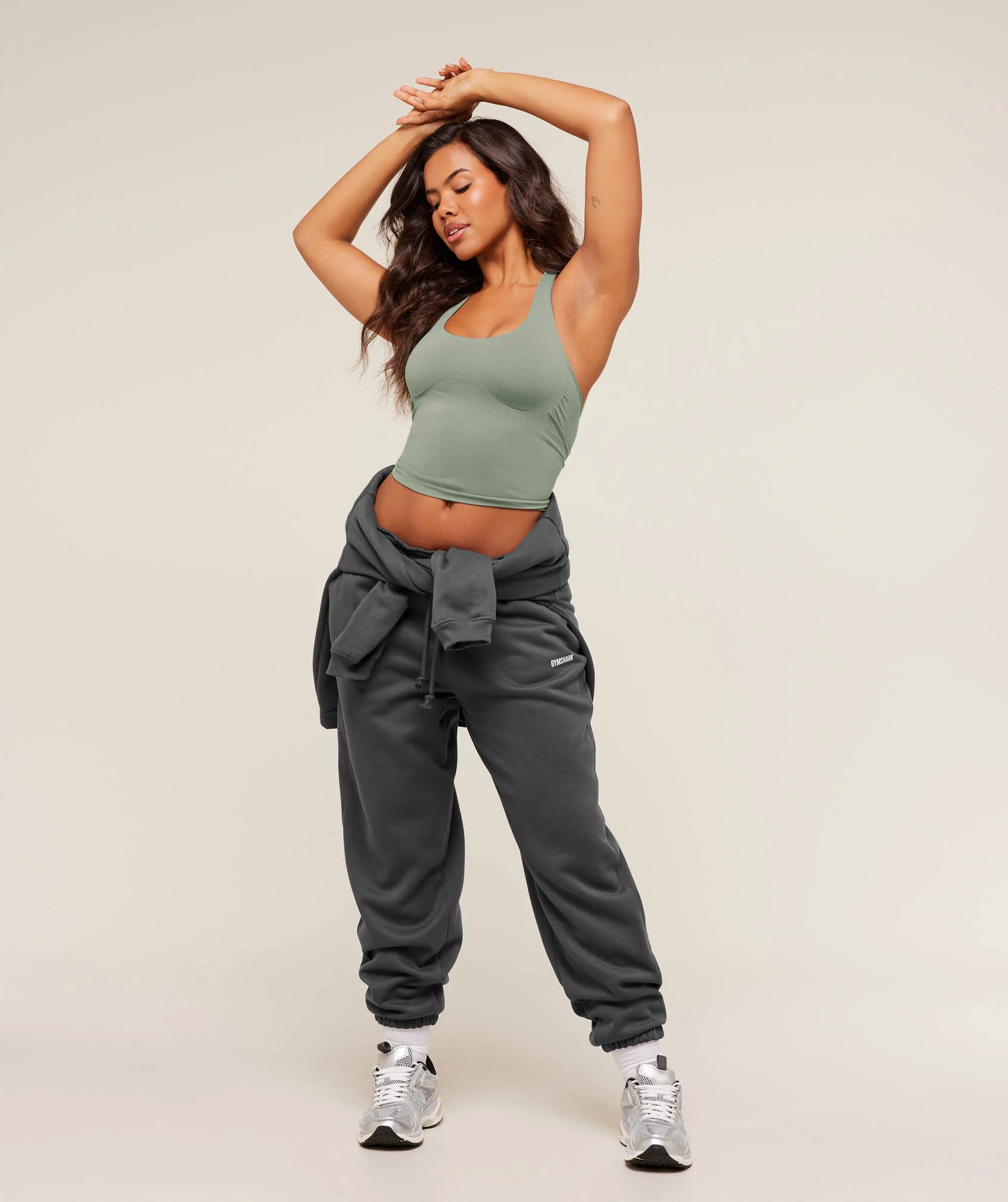 Gymshark Cosy Luxe Cuffed Joggers - Grey - Image 4