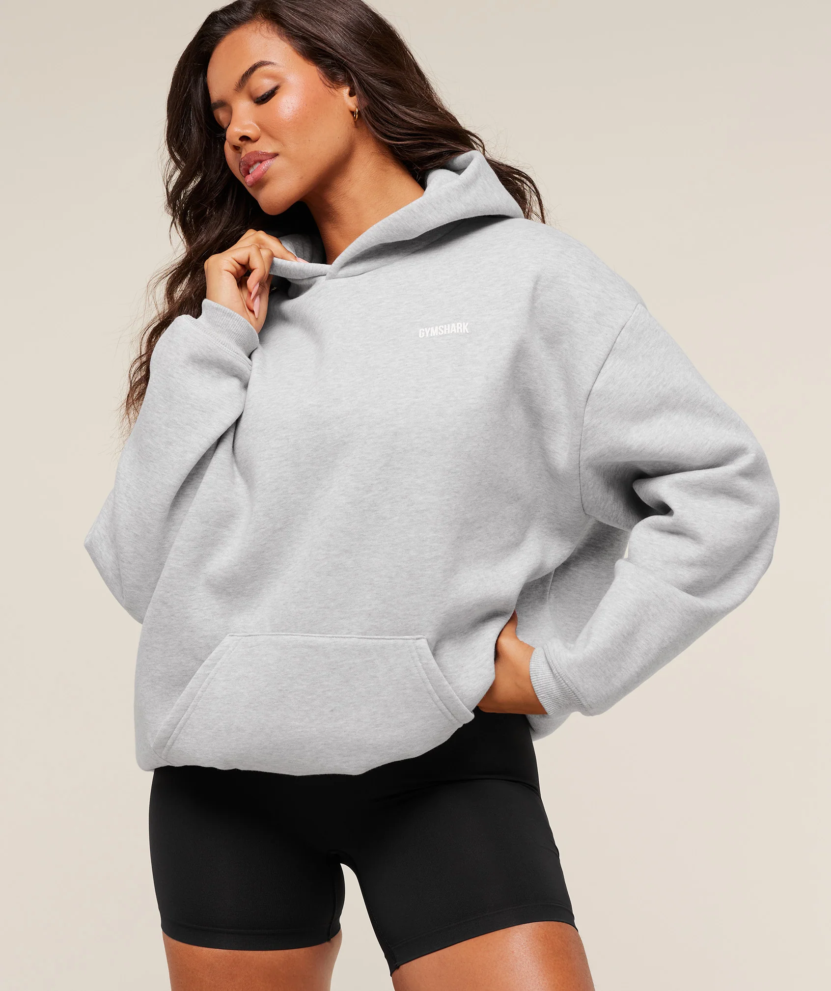 Gymshark Cosy Luxe Hoodie - Soft Grey Marl - Image 4