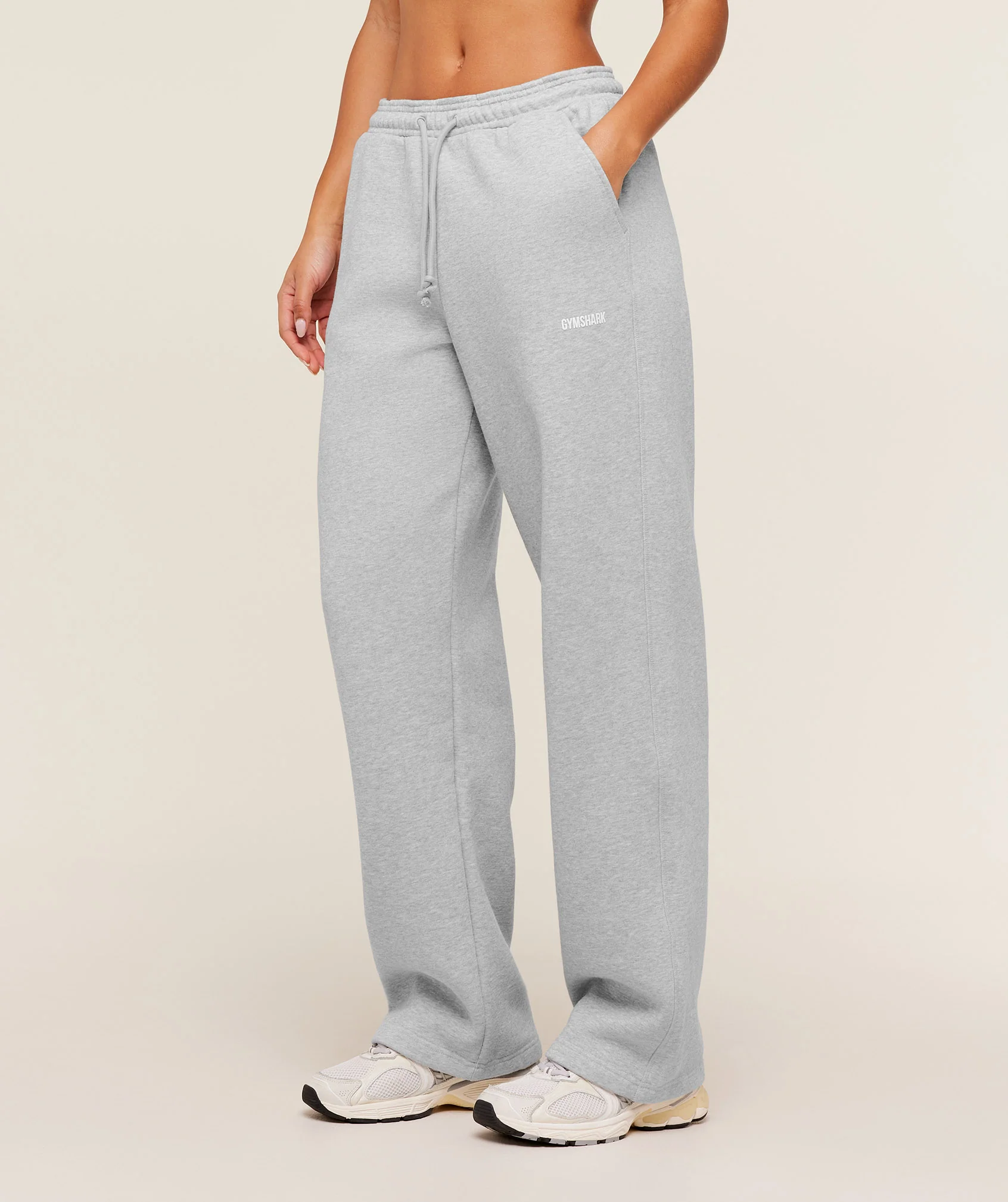 Gymshark Cosy Luxe Straight Leg Tall Joggers - Bros Soft Grey Marl - Image 3
