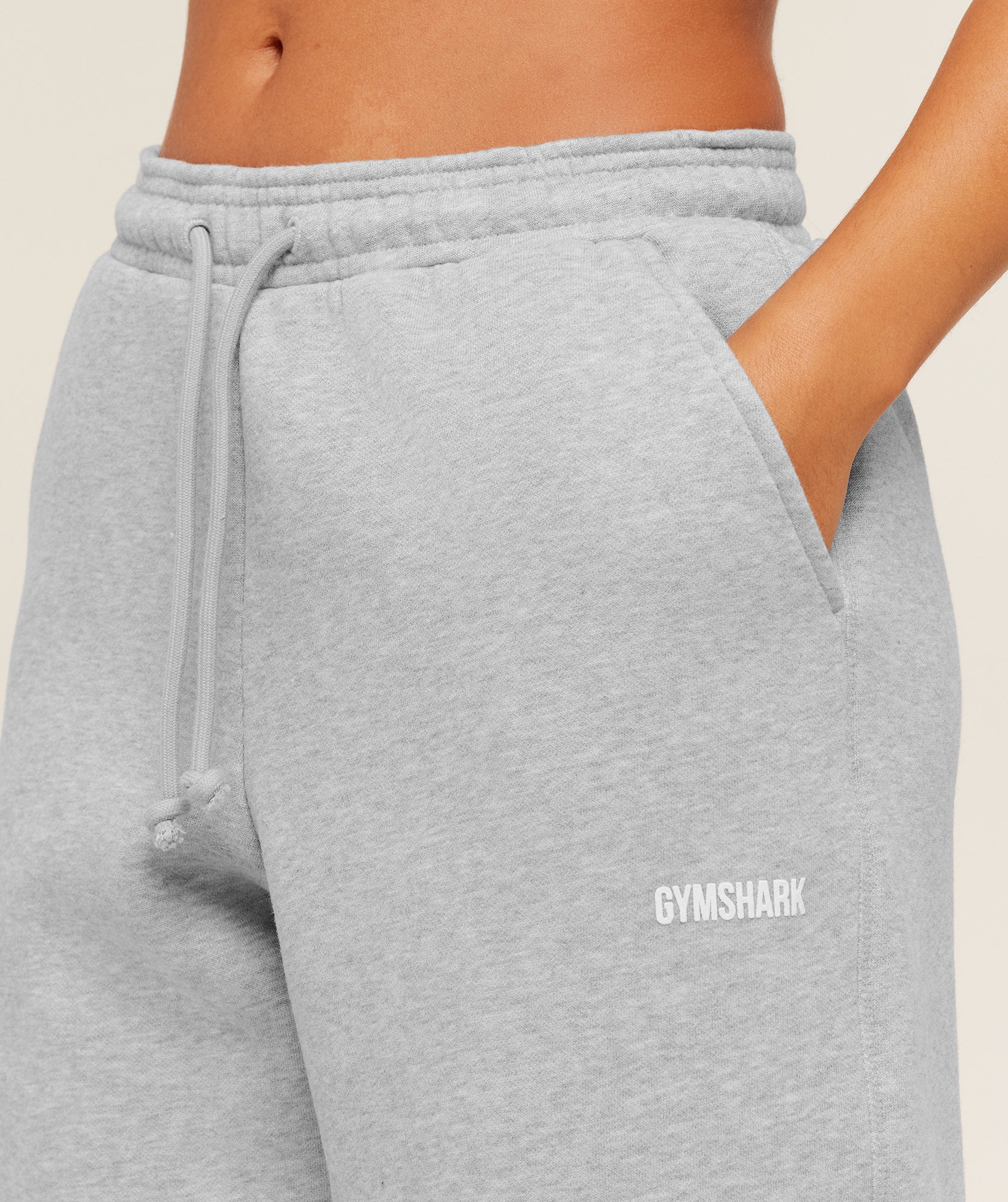 Gymshark Cosy Luxe Straight Leg Short Joggers - Bros Soft Grey Marl - Image 5