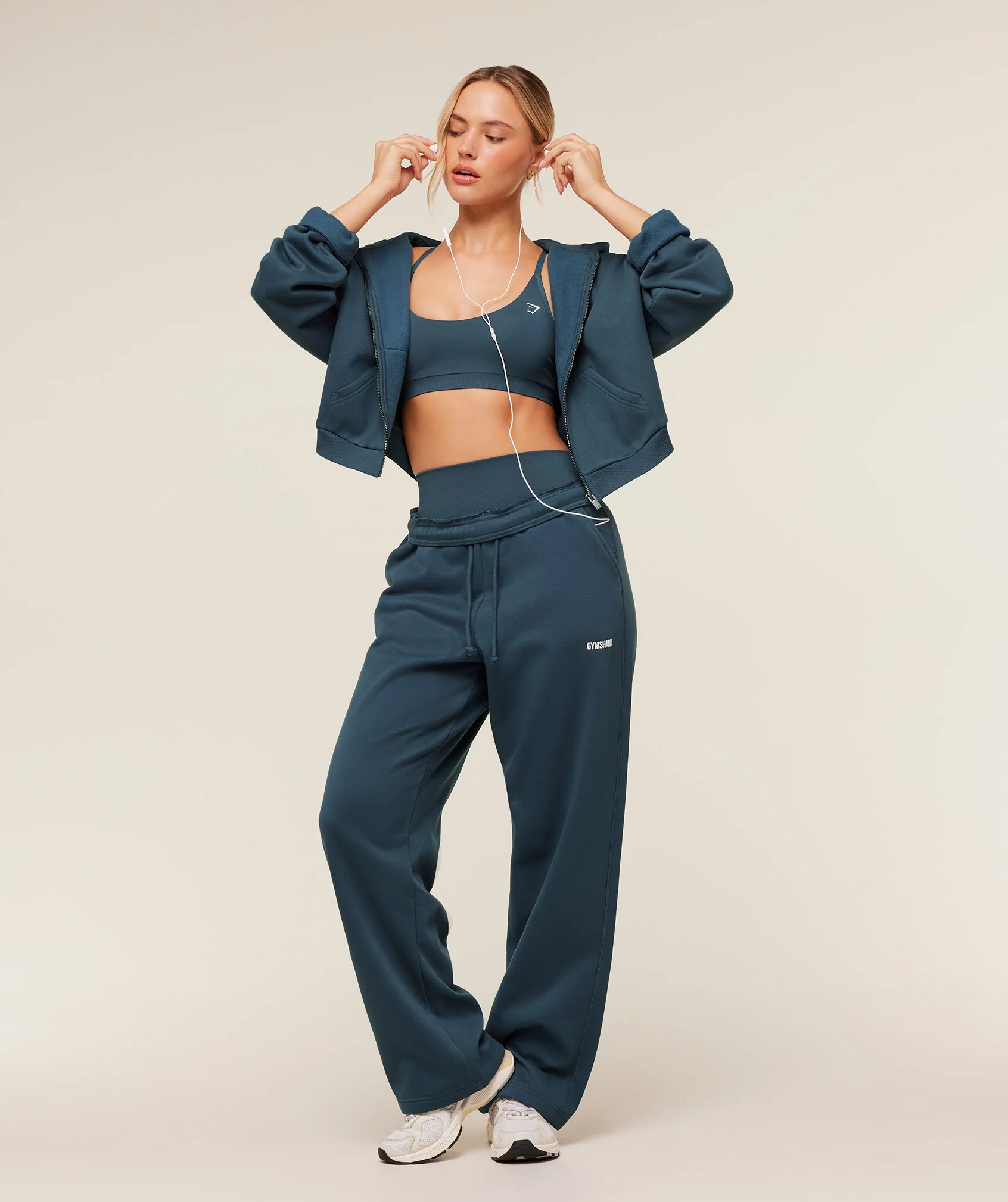 Gymshark Cosy Luxe Straight Leg Regular Joggers - GS Stealth Blue - Image 4
