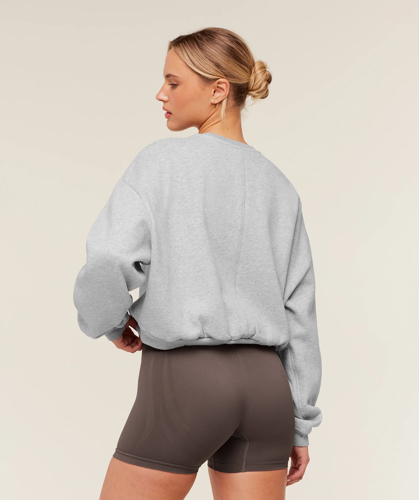 Gymshark Cosy Luxe Sweatshirt - Bros Soft Grey Marl - Image 2
