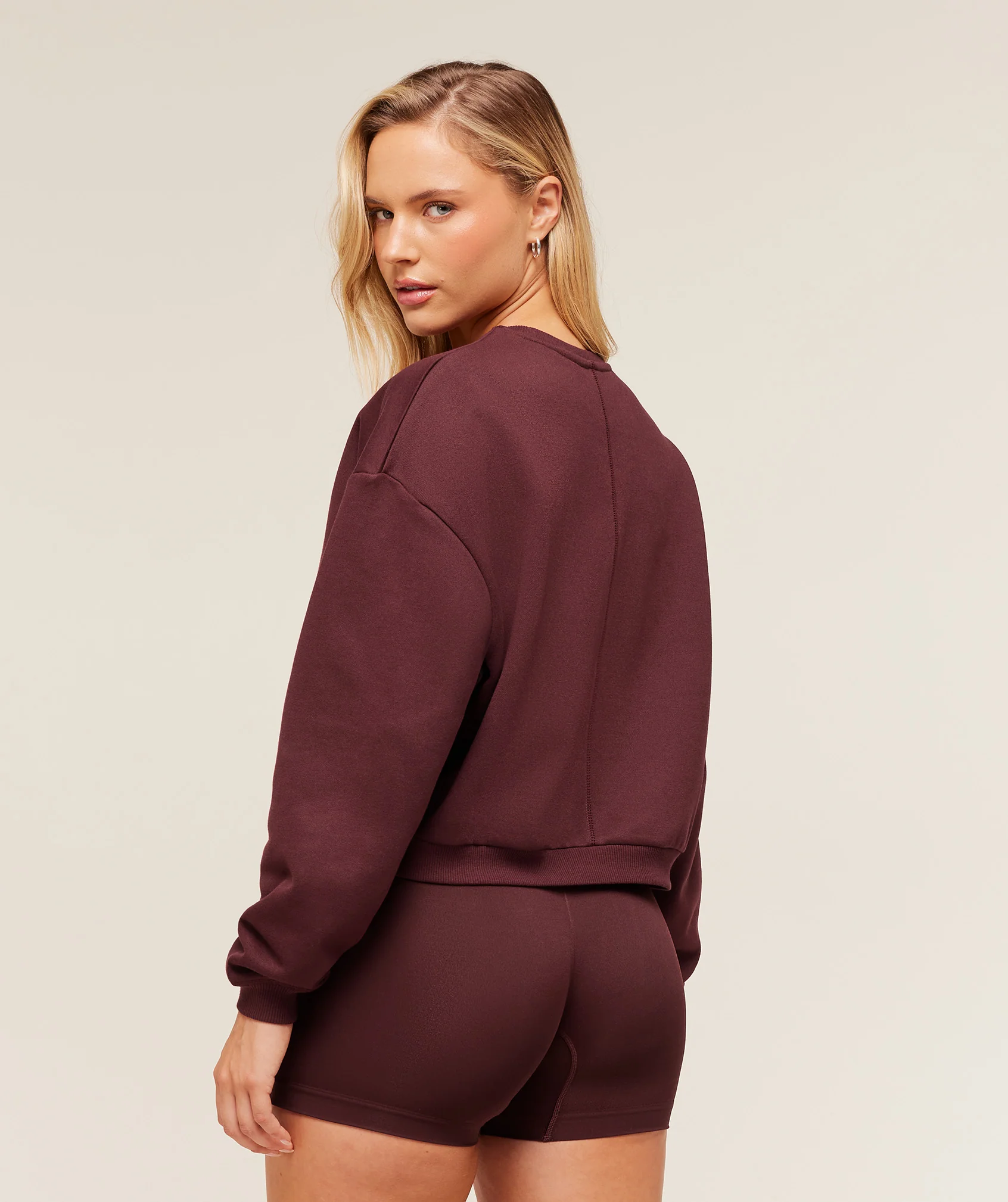 Gymshark Cosy Luxe Sweatshirt - Rich Maroon - Image 3