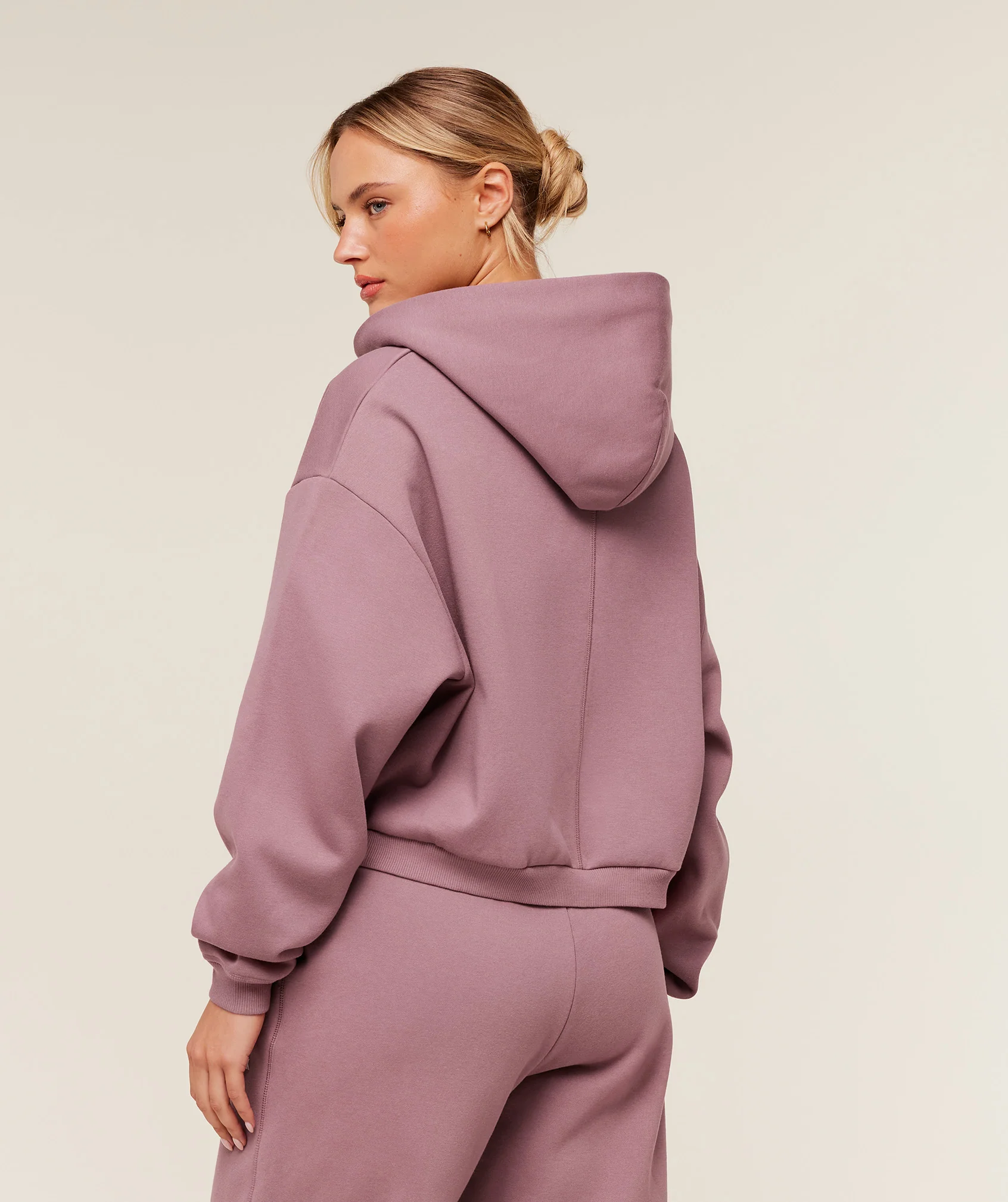 Gymshark Cosy Luxe Zip Through Hoodie - Calm Pink - Image 2