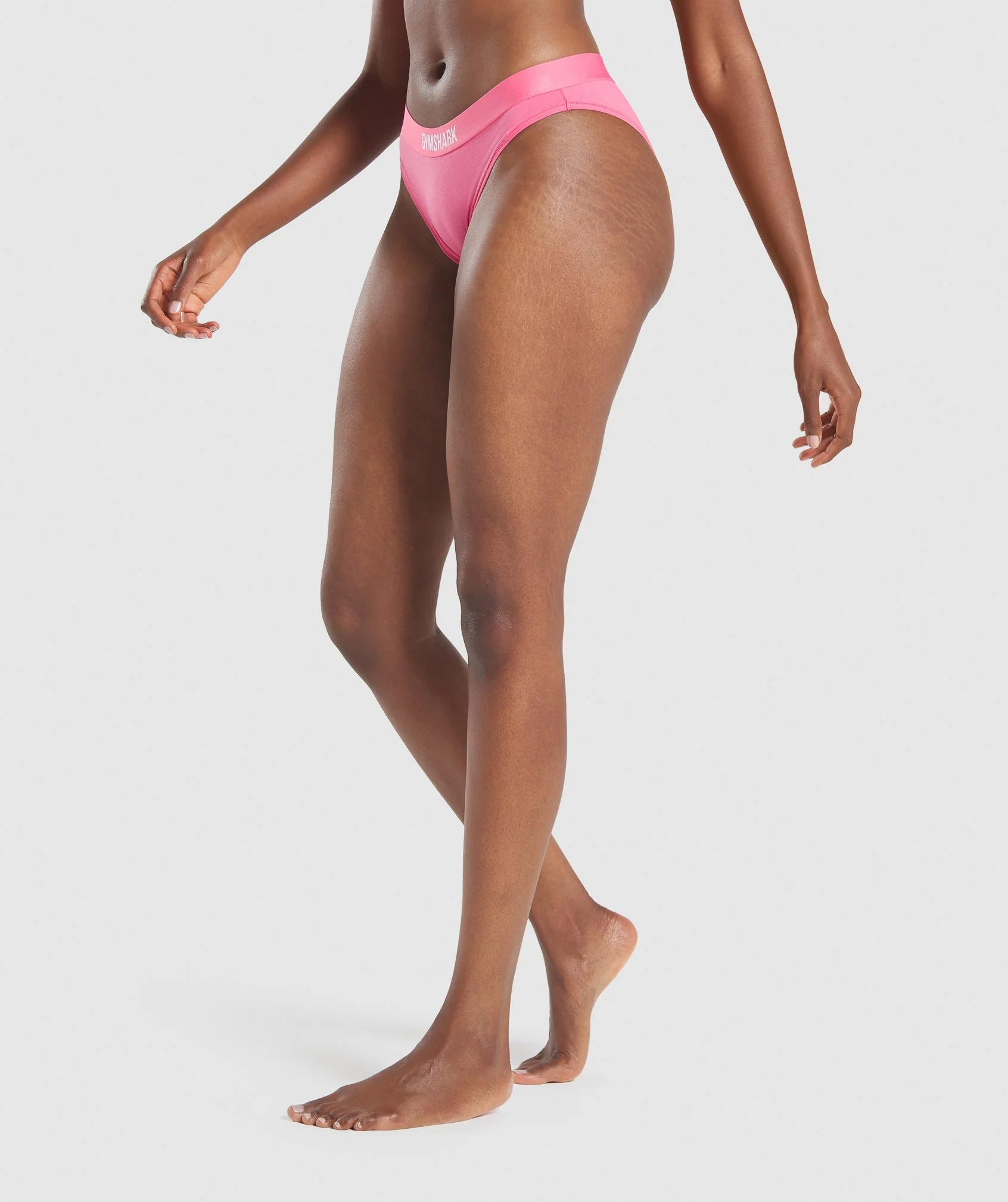 Gymshark Cotton Bikini Brief - Pink - Image 3