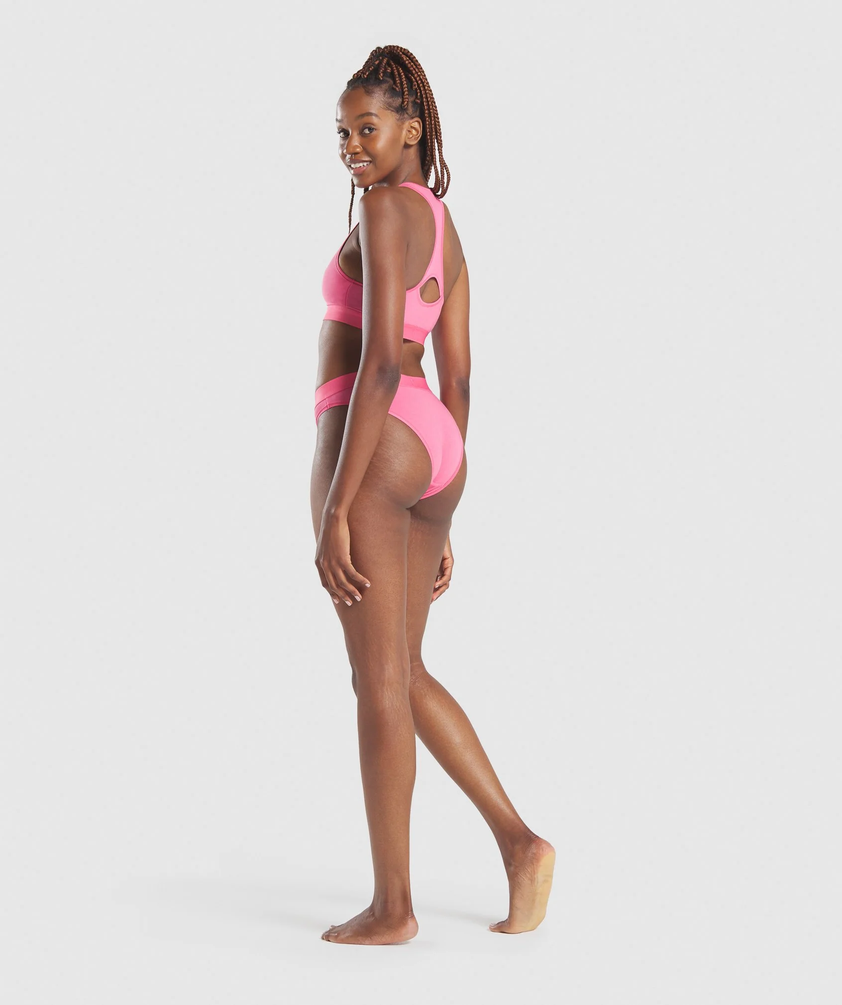 Gymshark Cotton Bikini Brief - Pink - Image 4