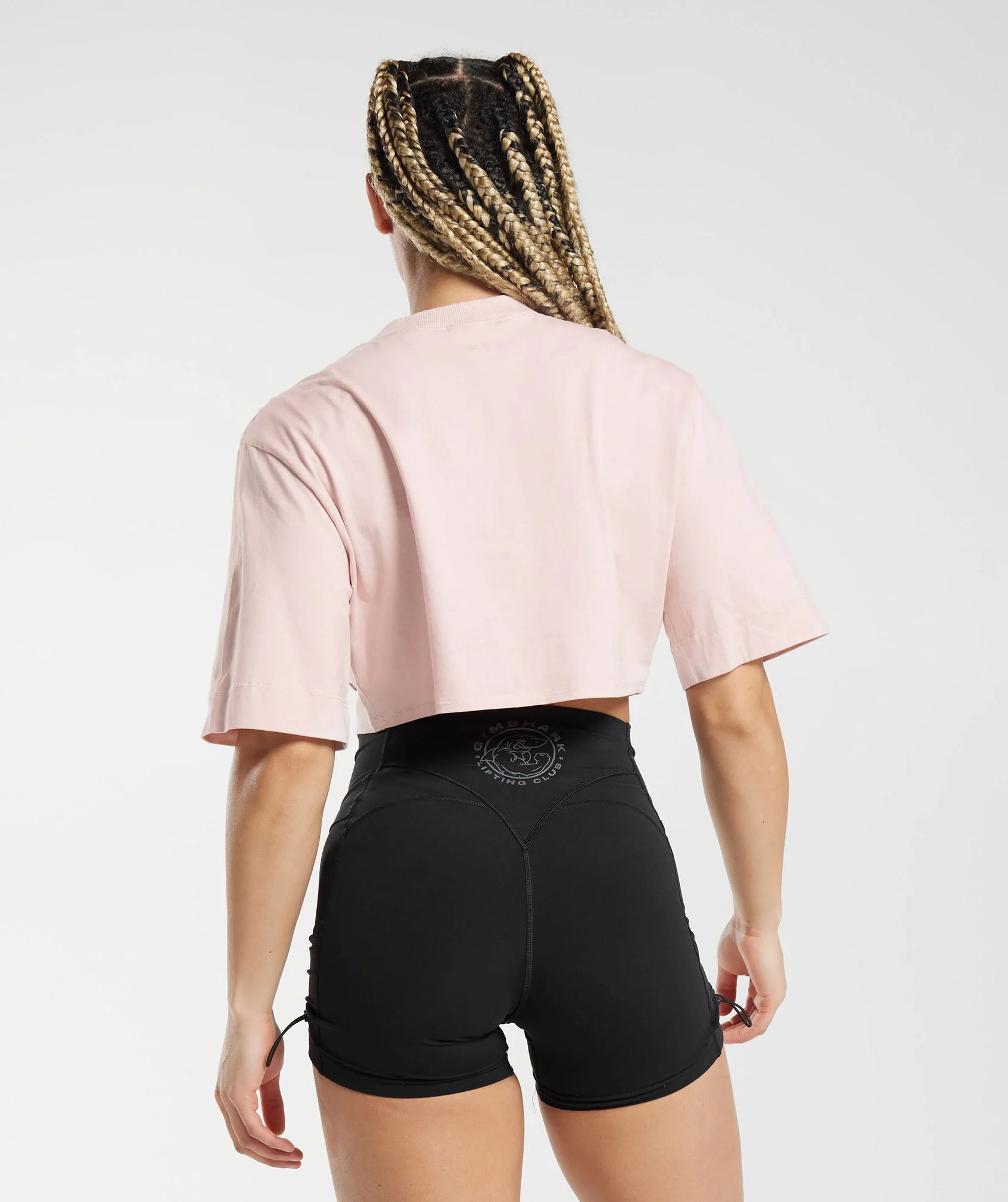 Gymshark Cotton Boxy Crop Top - Misty Pink - Image 2