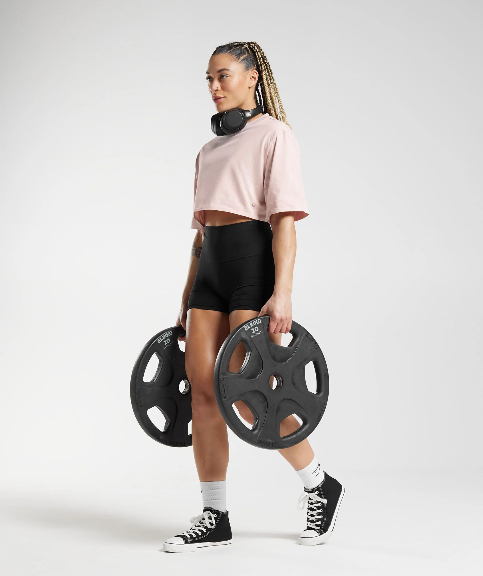 Gymshark Cotton Boxy Crop Top - Misty Pink - Image 4