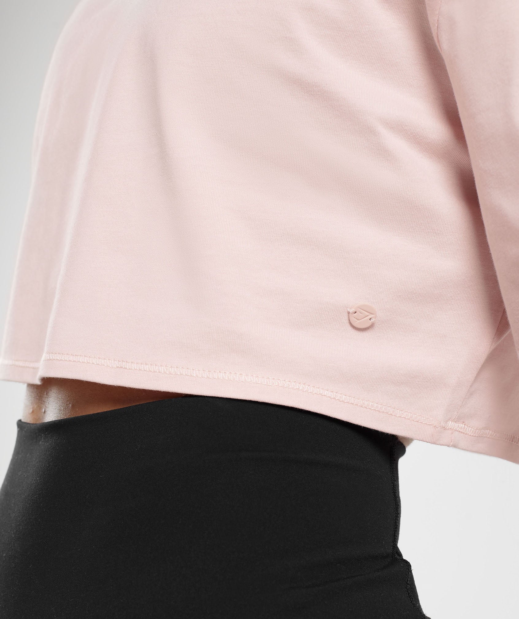 Gymshark Cotton Boxy Crop Top - Misty Pink - Image 5