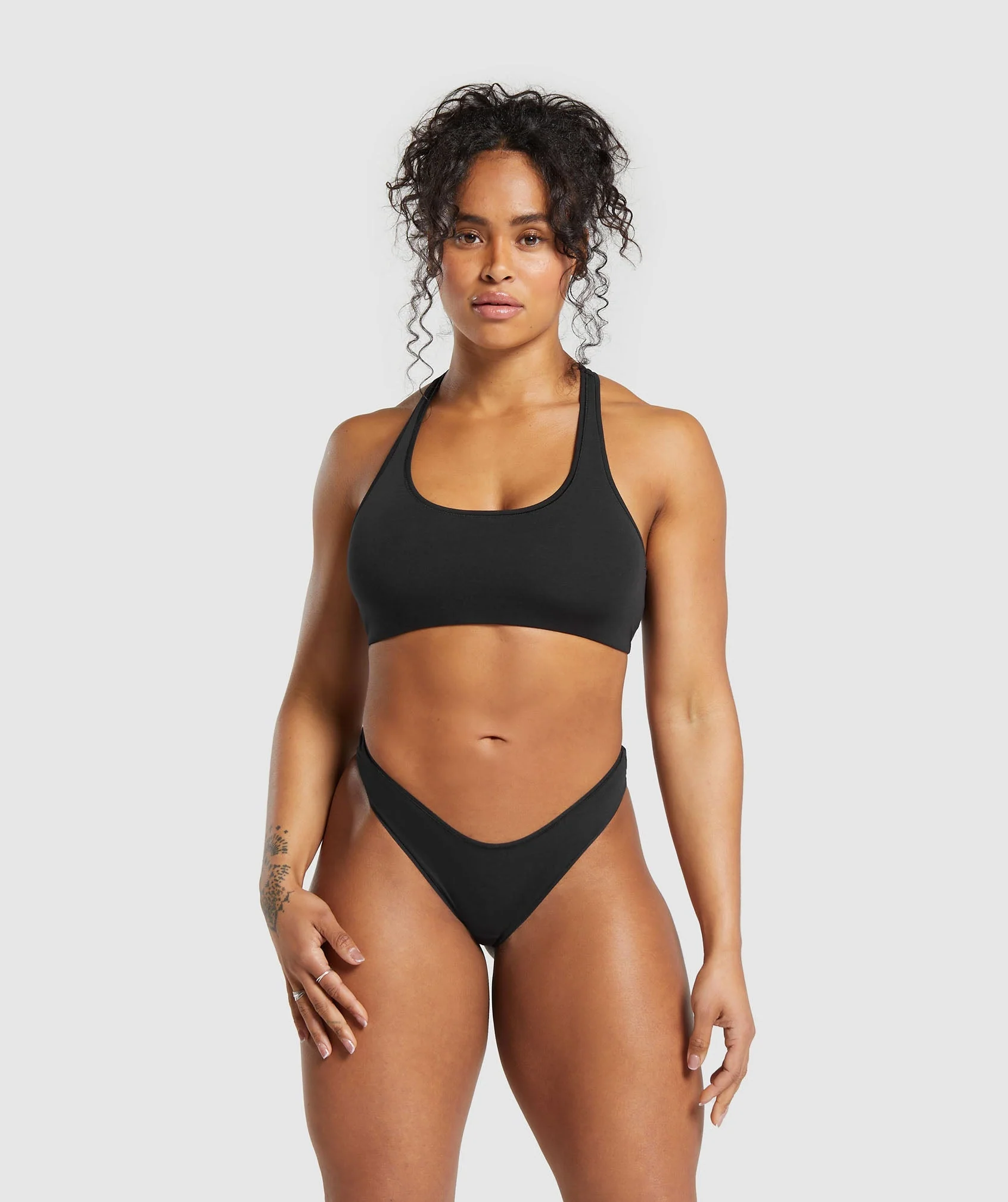 Gymshark Cotton Bralette - Black - Image 4