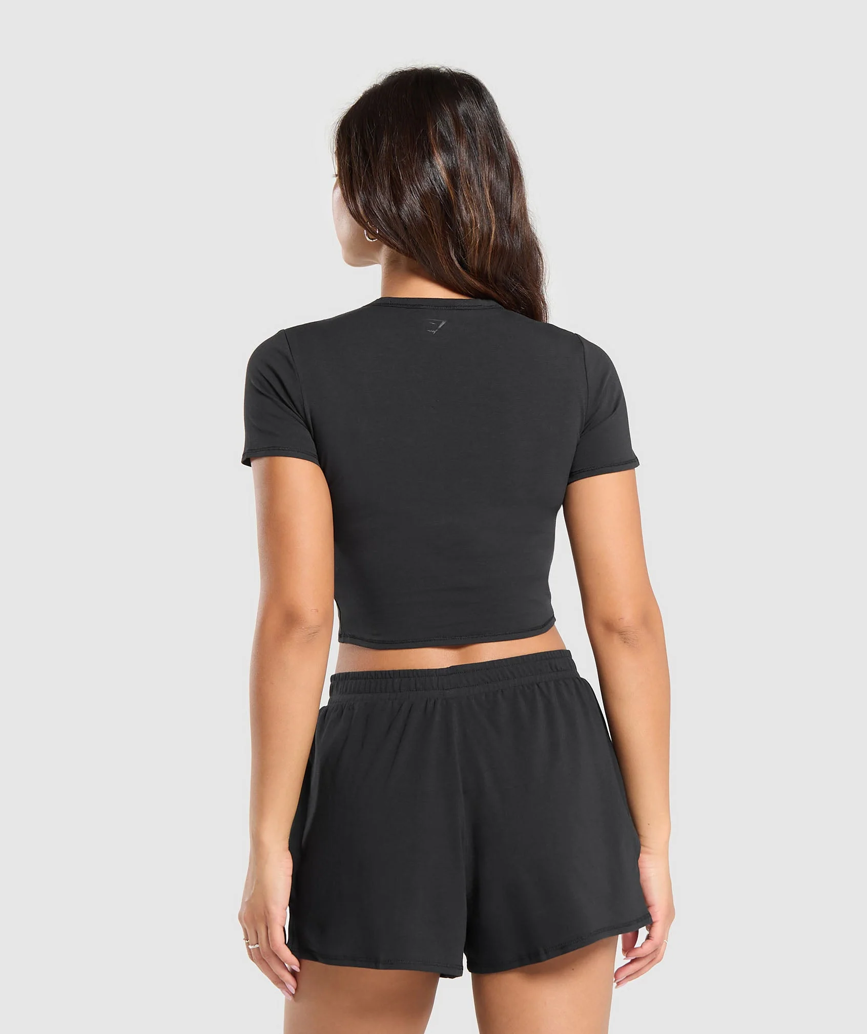 Gymshark Cotton Crop Top - Black - Image 2