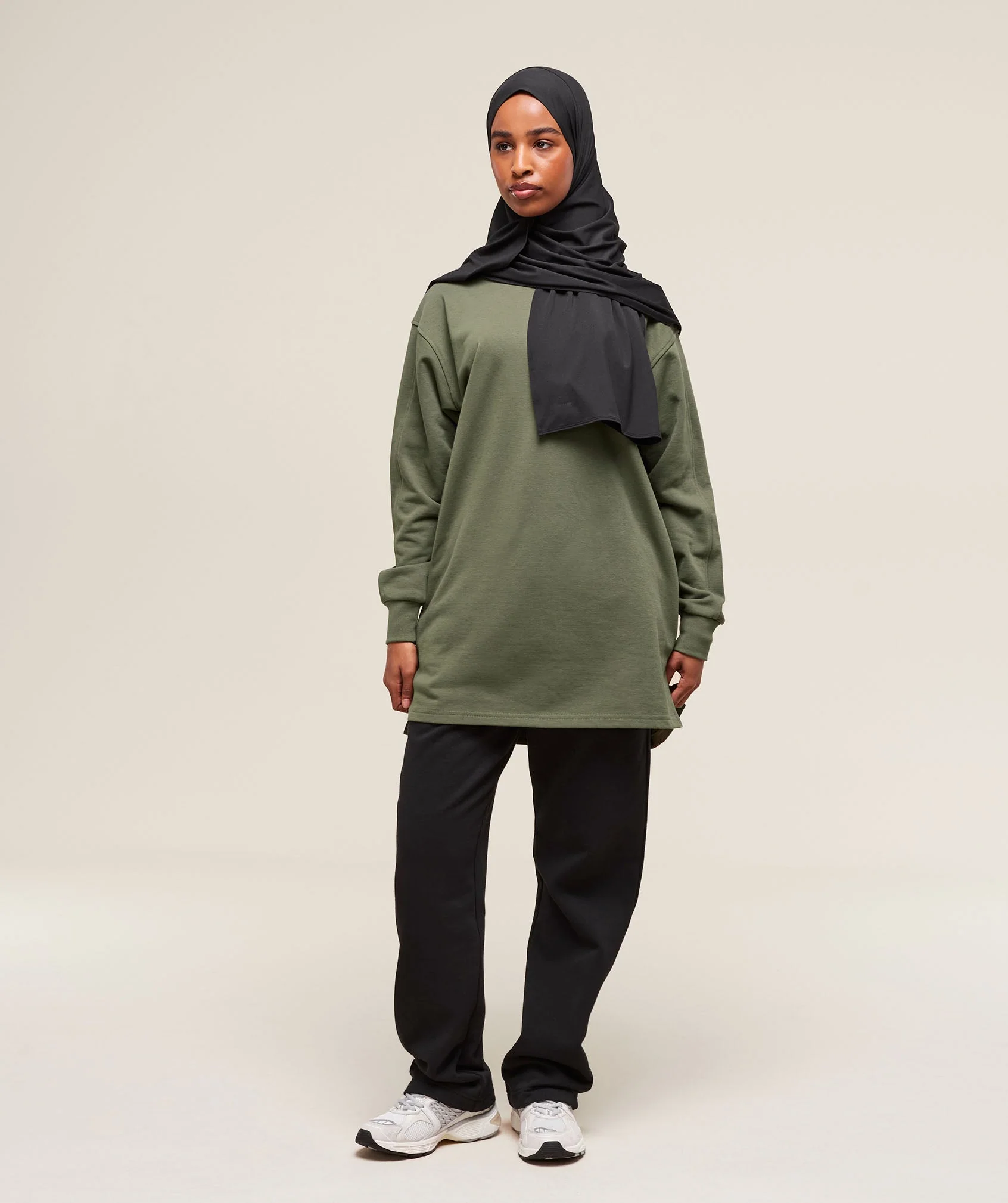 Gymshark Covered Pullover - Core Olive - Image 3