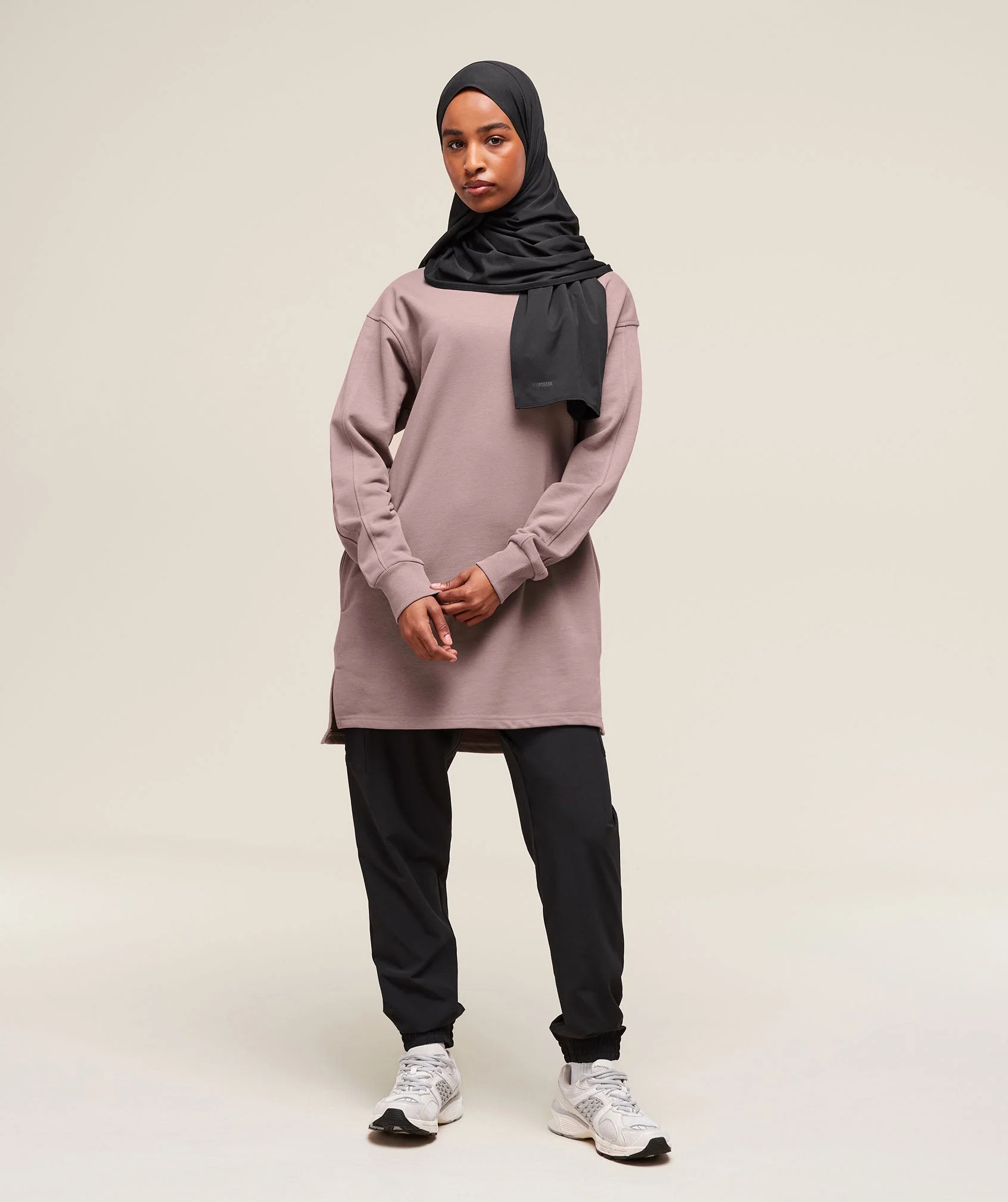 Gymshark Covered Pullover - Washed Mauve - Image 3