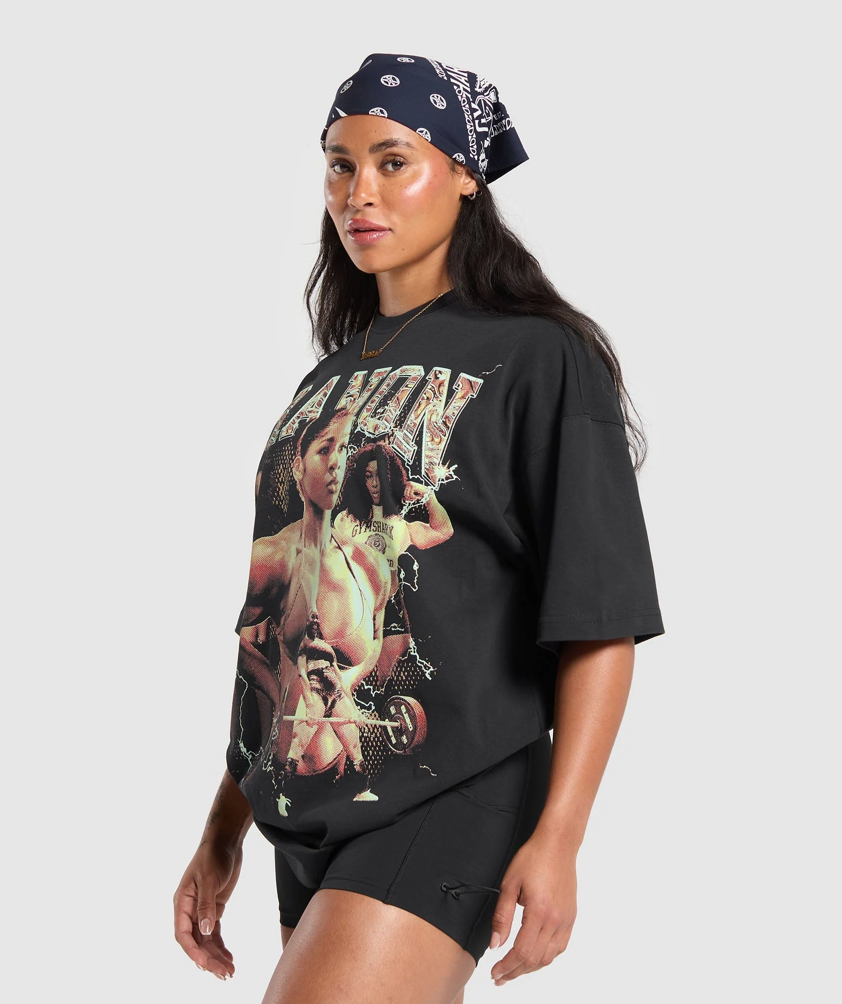 Gymshark Cranon Bootleg Graphic T-Shirt - Black - Image 3