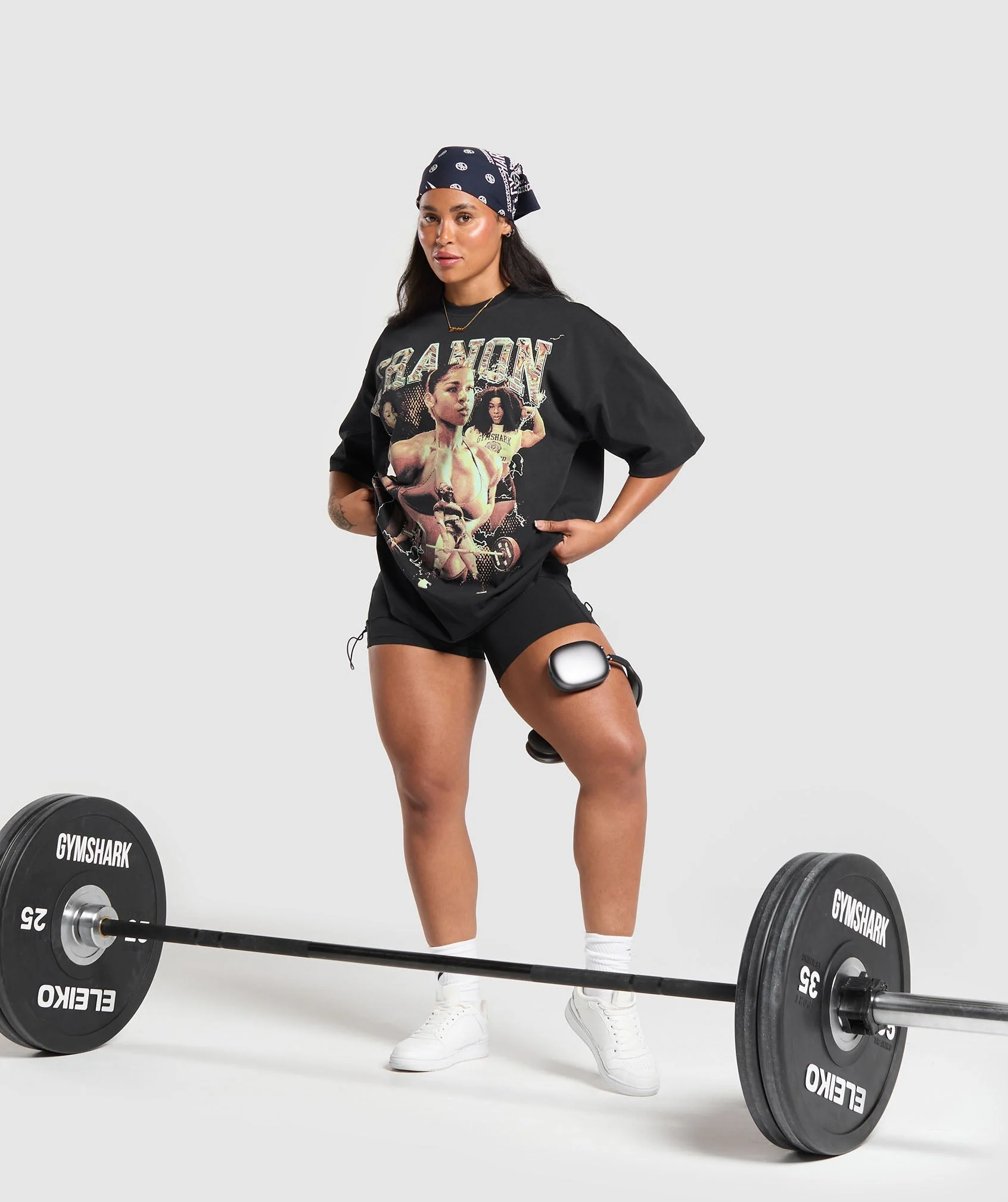 Gymshark Cranon Bootleg Graphic T-Shirt - Black - Image 4
