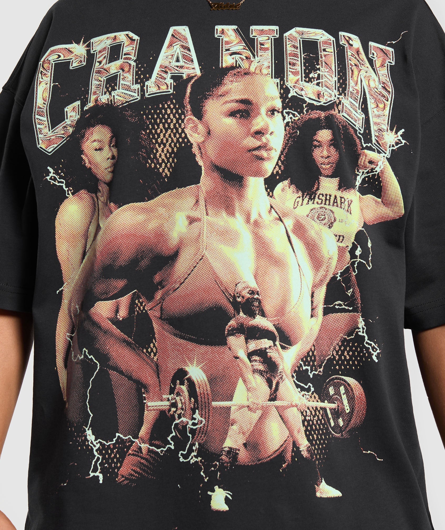 Gymshark Cranon Bootleg Graphic T-Shirt - Black - Image 7