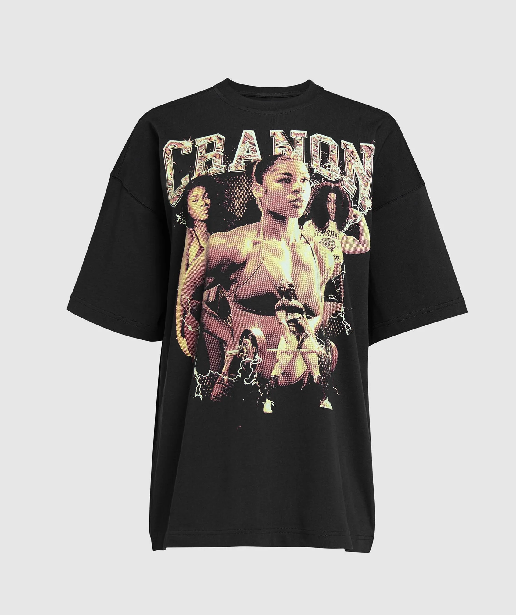 Gymshark Cranon Bootleg Graphic T-Shirt - Black - Image 8