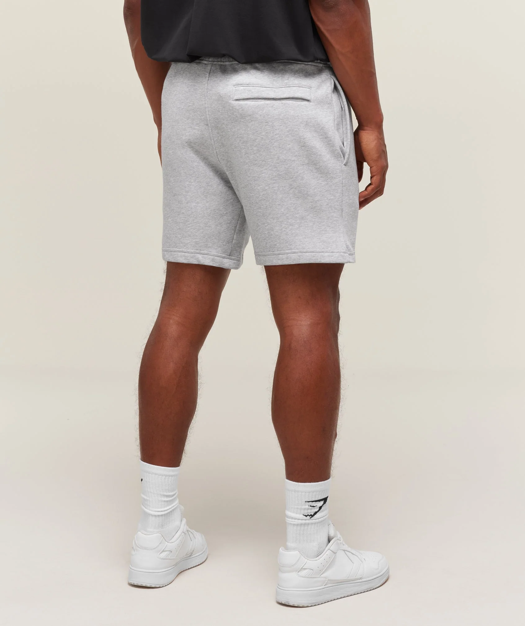 Gymshark Crest 7" Shorts - Light Grey Marl - Image 2