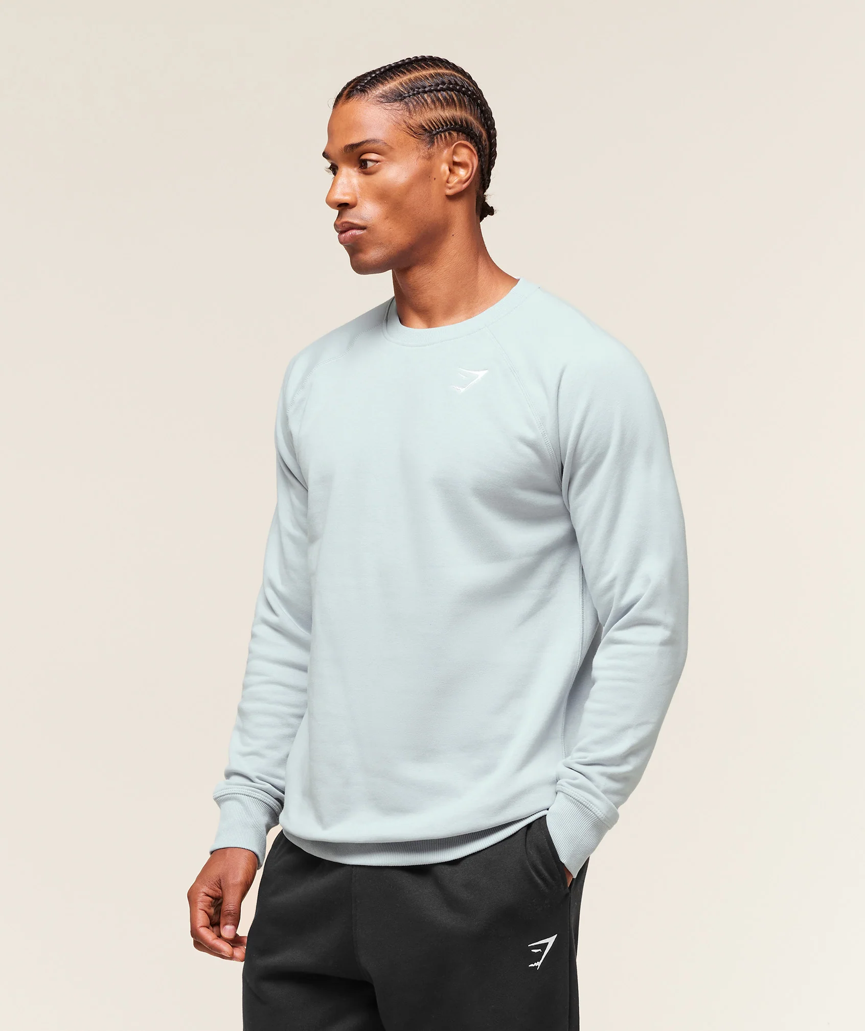 Gymshark Crest Crew - Smoke Blue - Image 3
