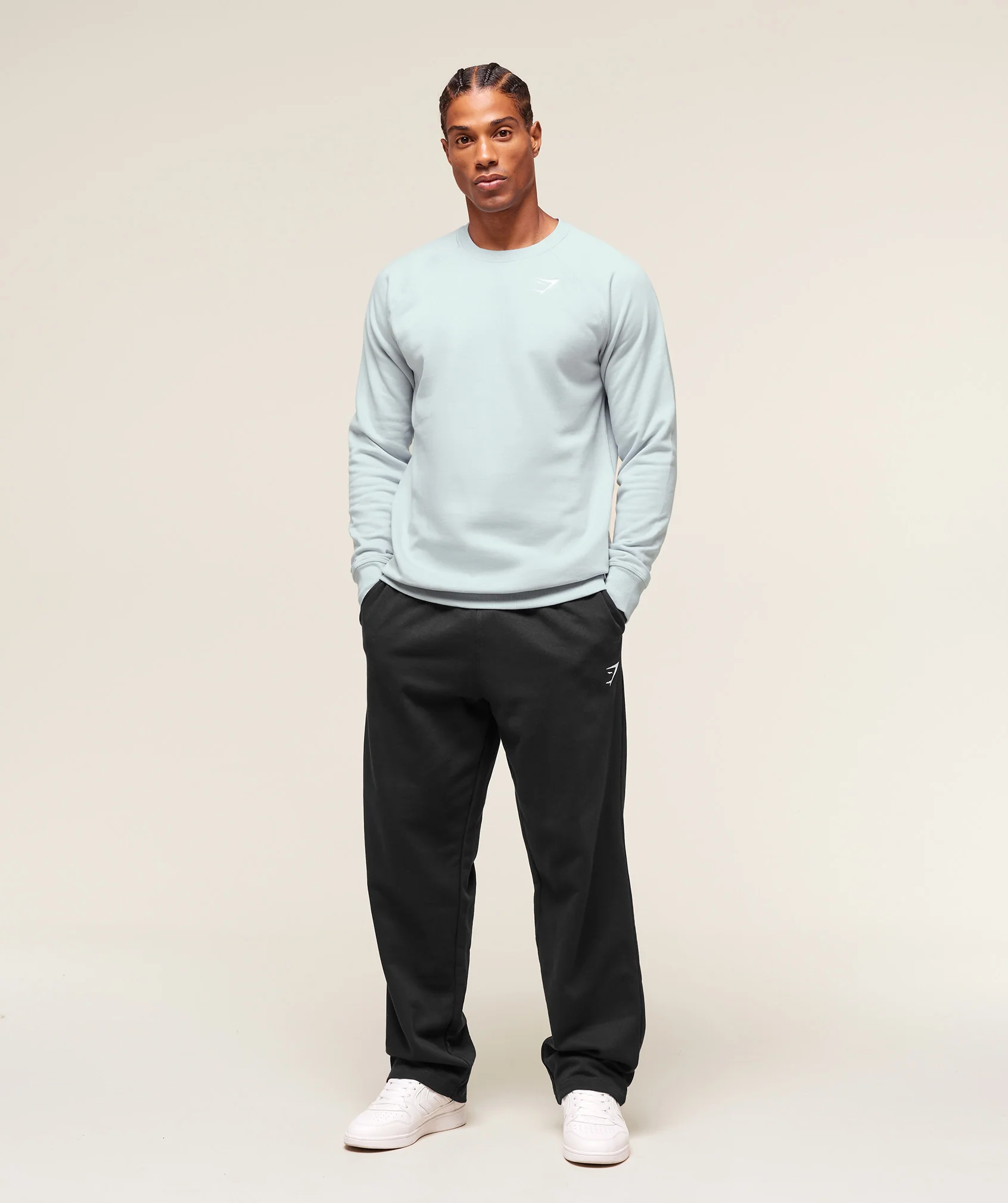 Gymshark Crest Crew - Smoke Blue - Image 4