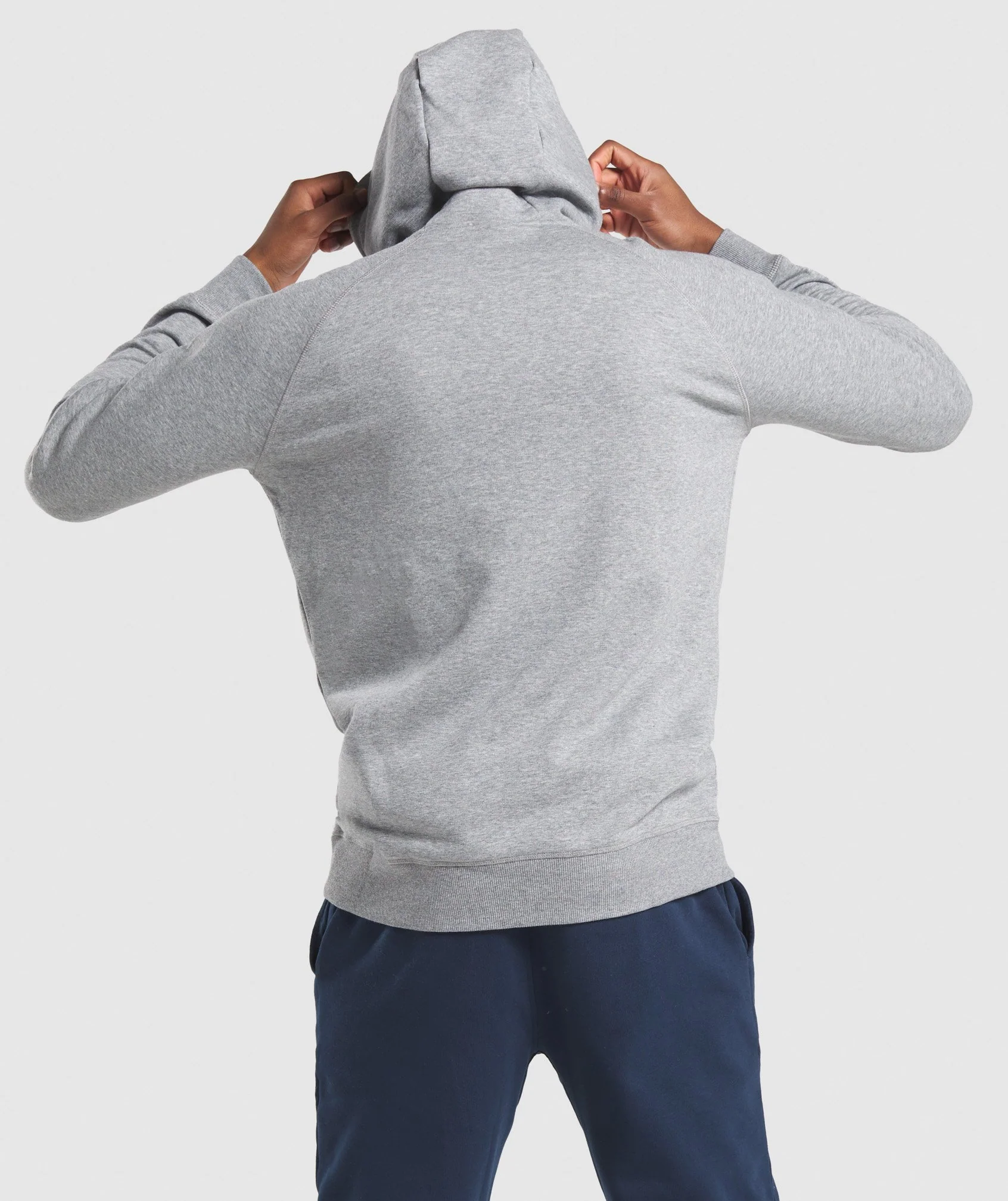 Gymshark Crest Hoodie - Charcoal Marl - Image 2